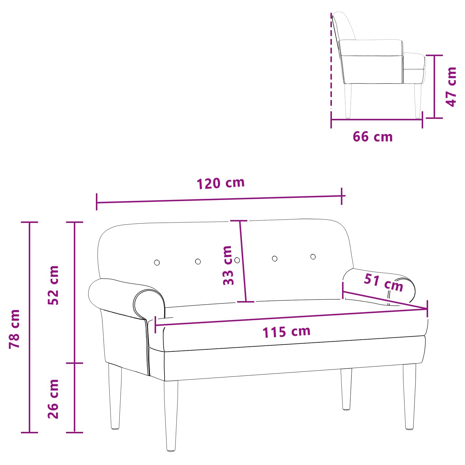 vidaXL Sofa dwuosobowa z guzikowym pikowaniem jasnoszary Welur