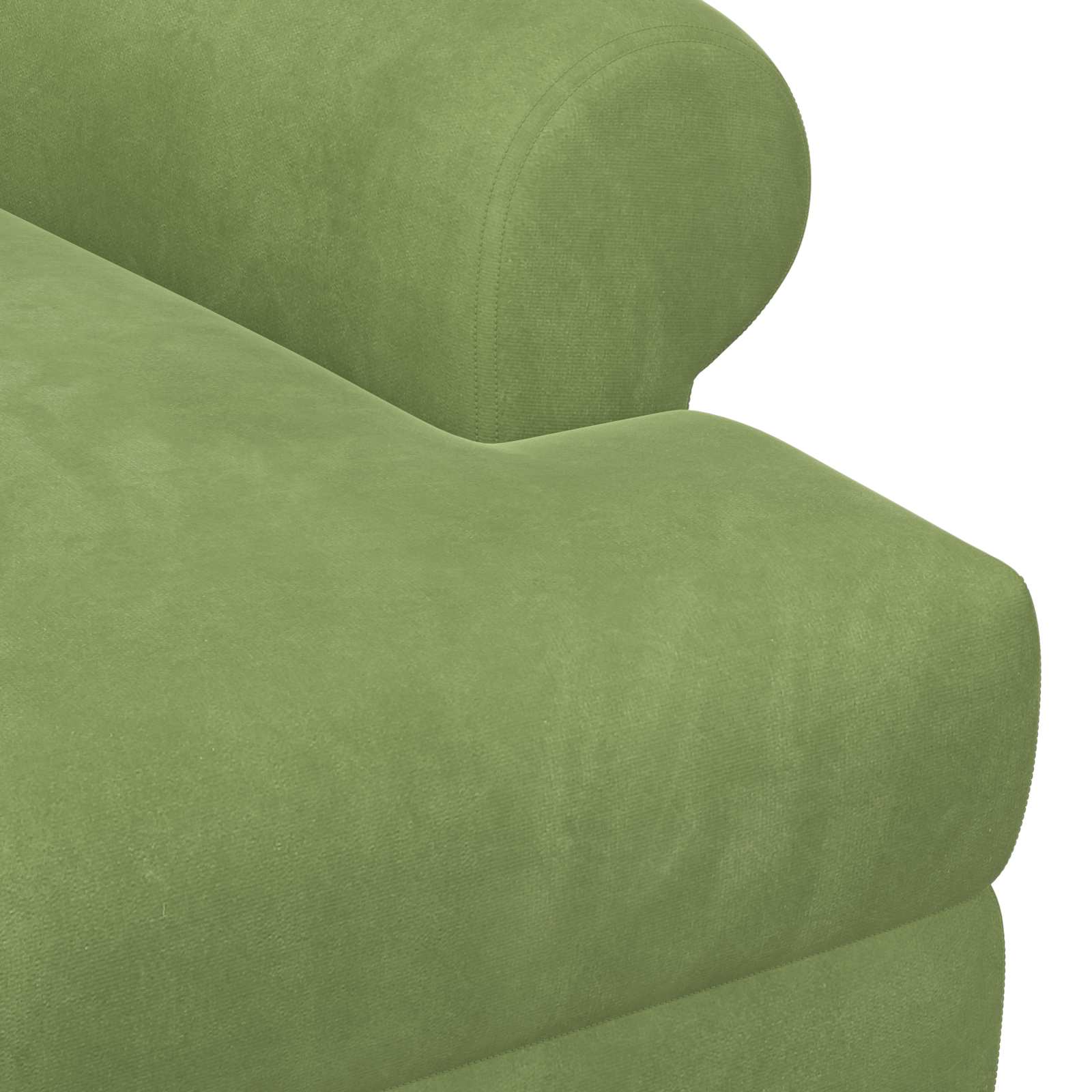 vidaXL Sofa dwuosobowa z guzikowym pikowaniem Jasnozielony Welur