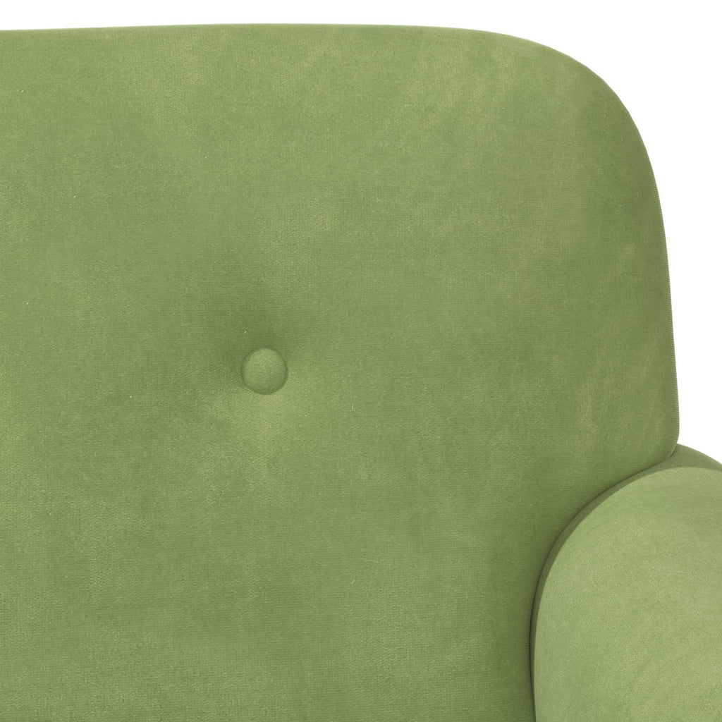vidaXL Sofa dwuosobowa z guzikowym pikowaniem Jasnozielony Welur