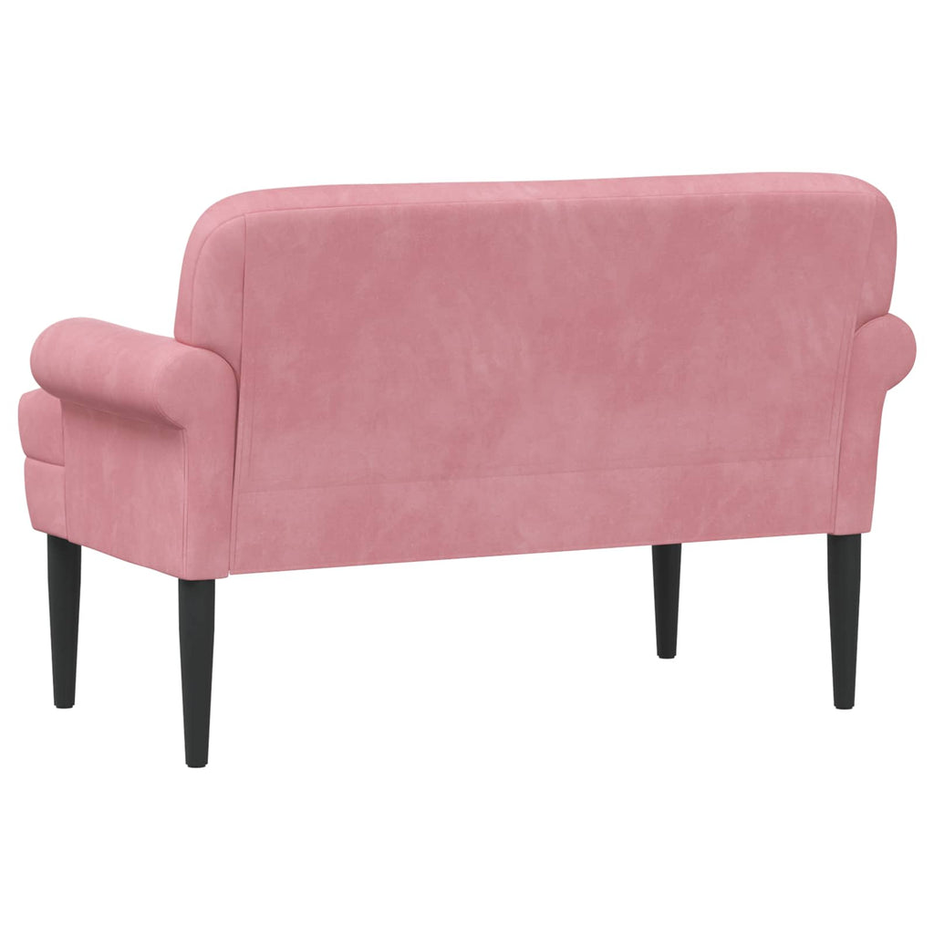 vidaXL Sofa dwuosobowa z guzikowym pikowaniem różowy 120 x 66 x 78 cm