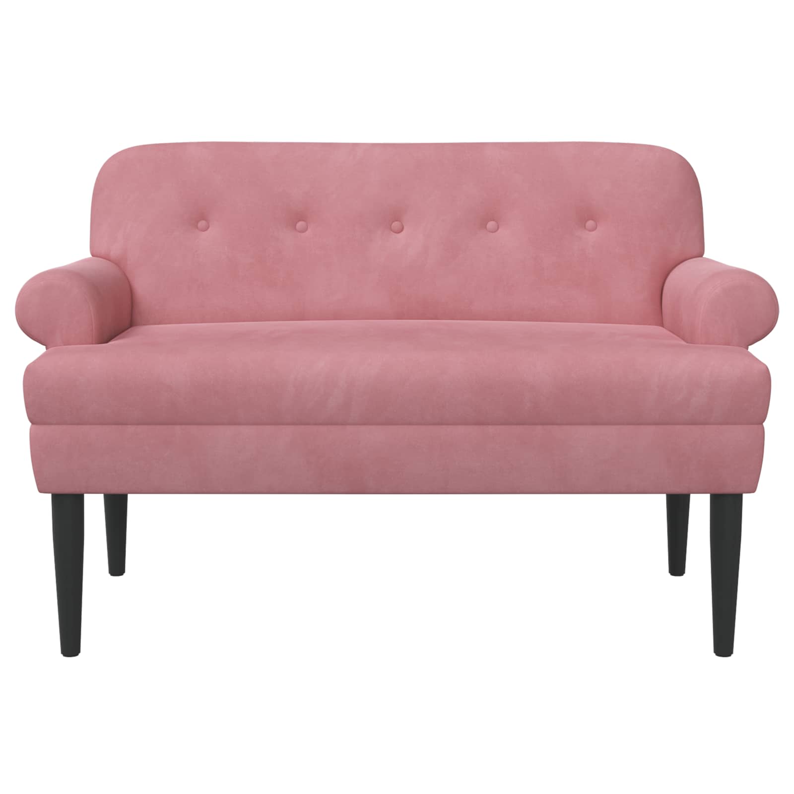 vidaXL Sofa dwuosobowa z guzikowym pikowaniem różowy 120 x 66 x 78 cm