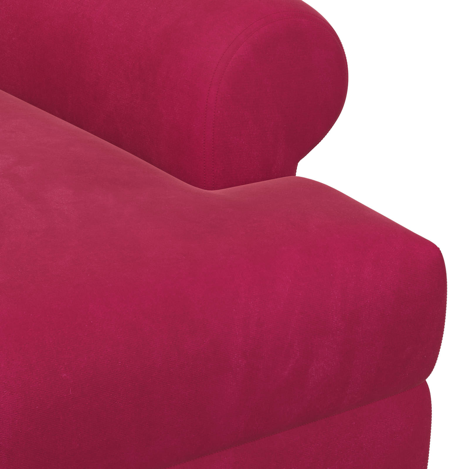 vidaXL Sofa dwuosobowa z guzikowym pikowaniem Czerwone wino Welur