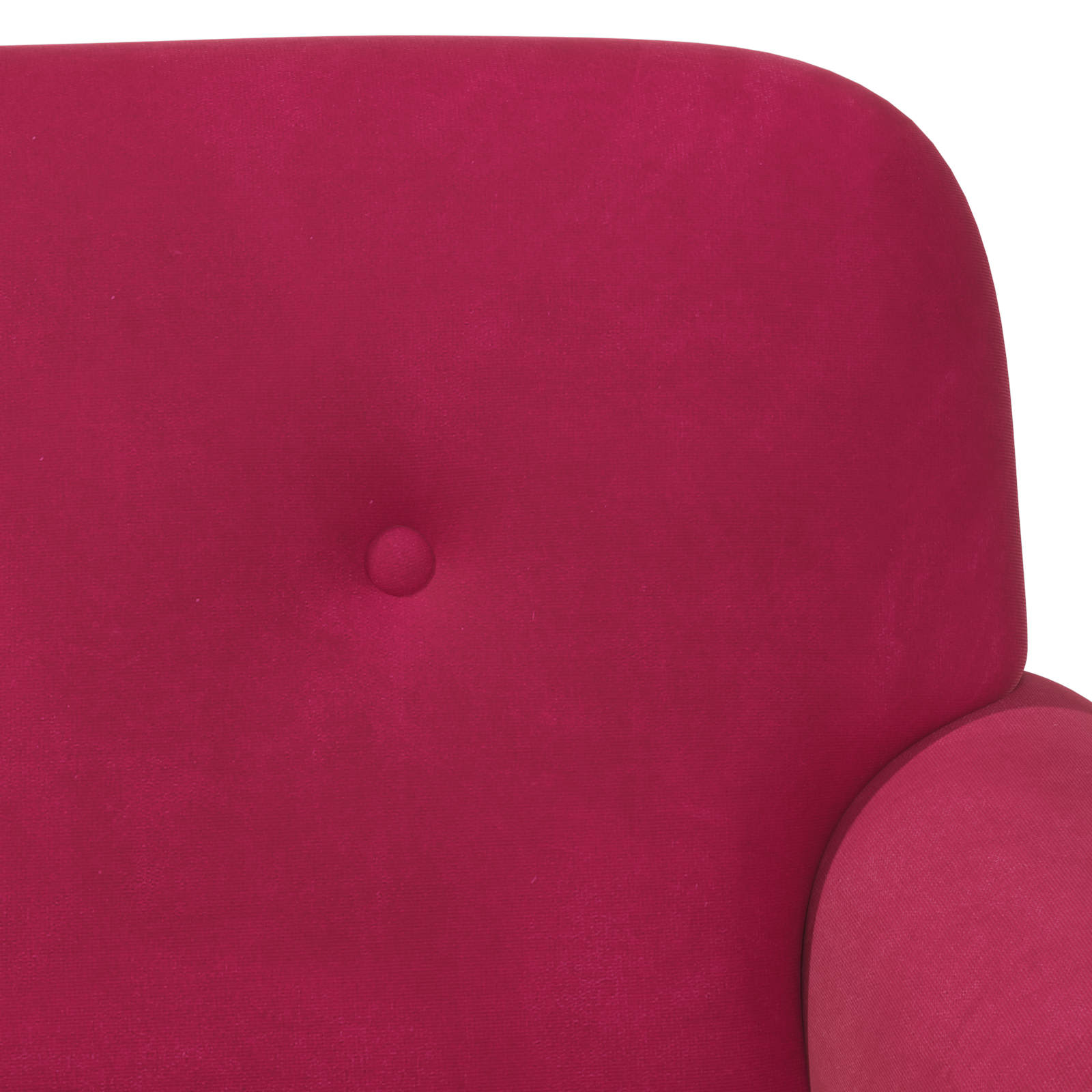 vidaXL Sofa dwuosobowa z guzikowym pikowaniem Czerwone wino Welur