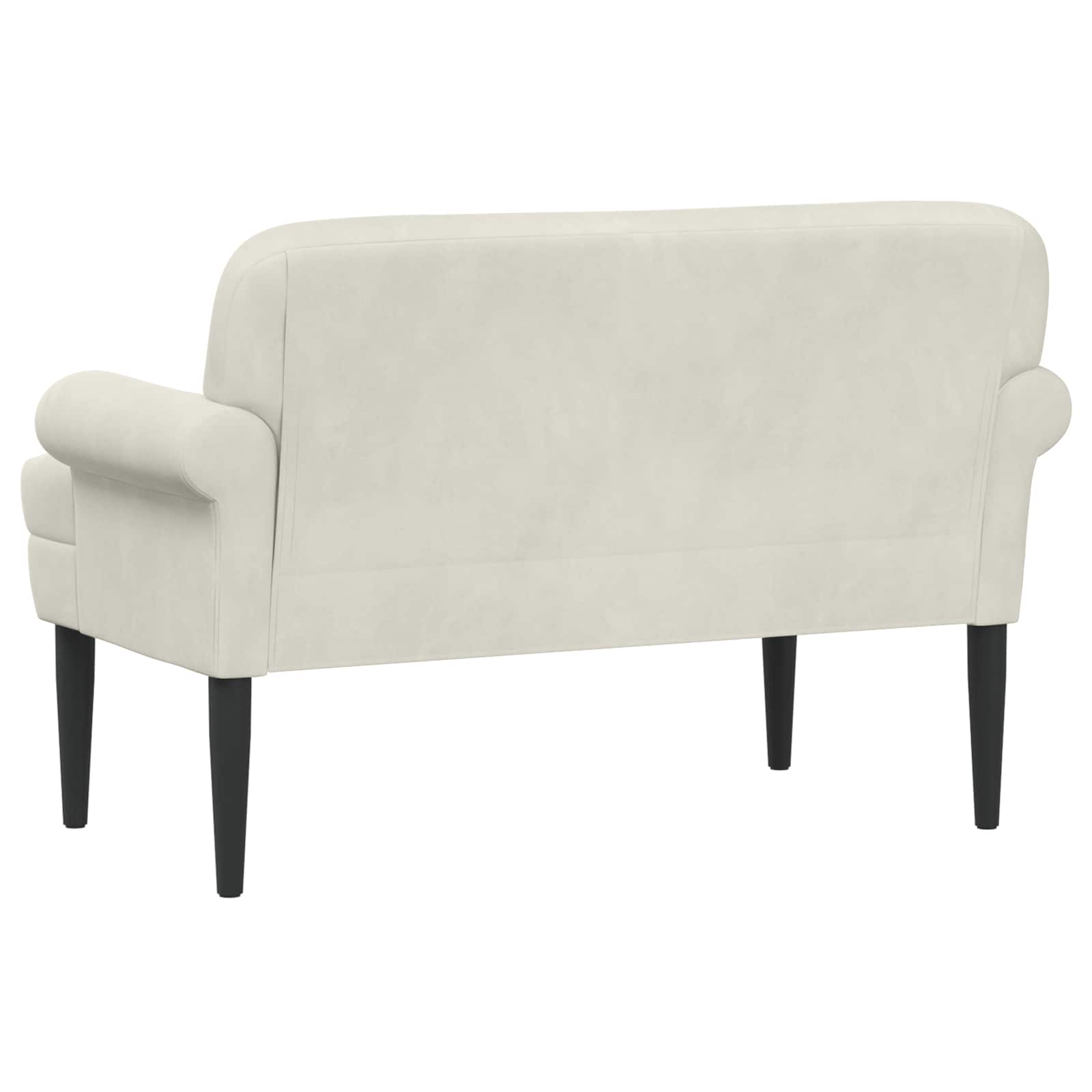 vidaXL Sofa dwuosobowa z guzikowym pikowaniem kremowy 120 x 66 x 78 cm