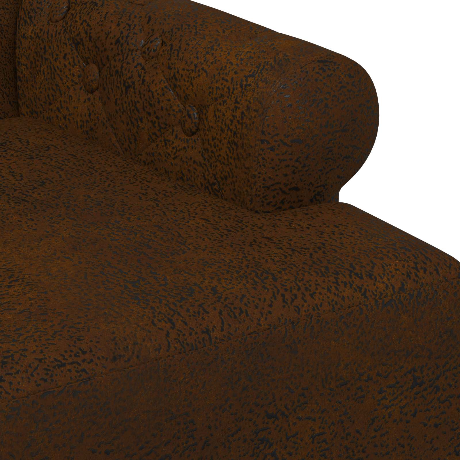 vidaXL Sofa dwuosobowa z guzikowym pikowaniem brązowy 120 x 65 x 78 cm