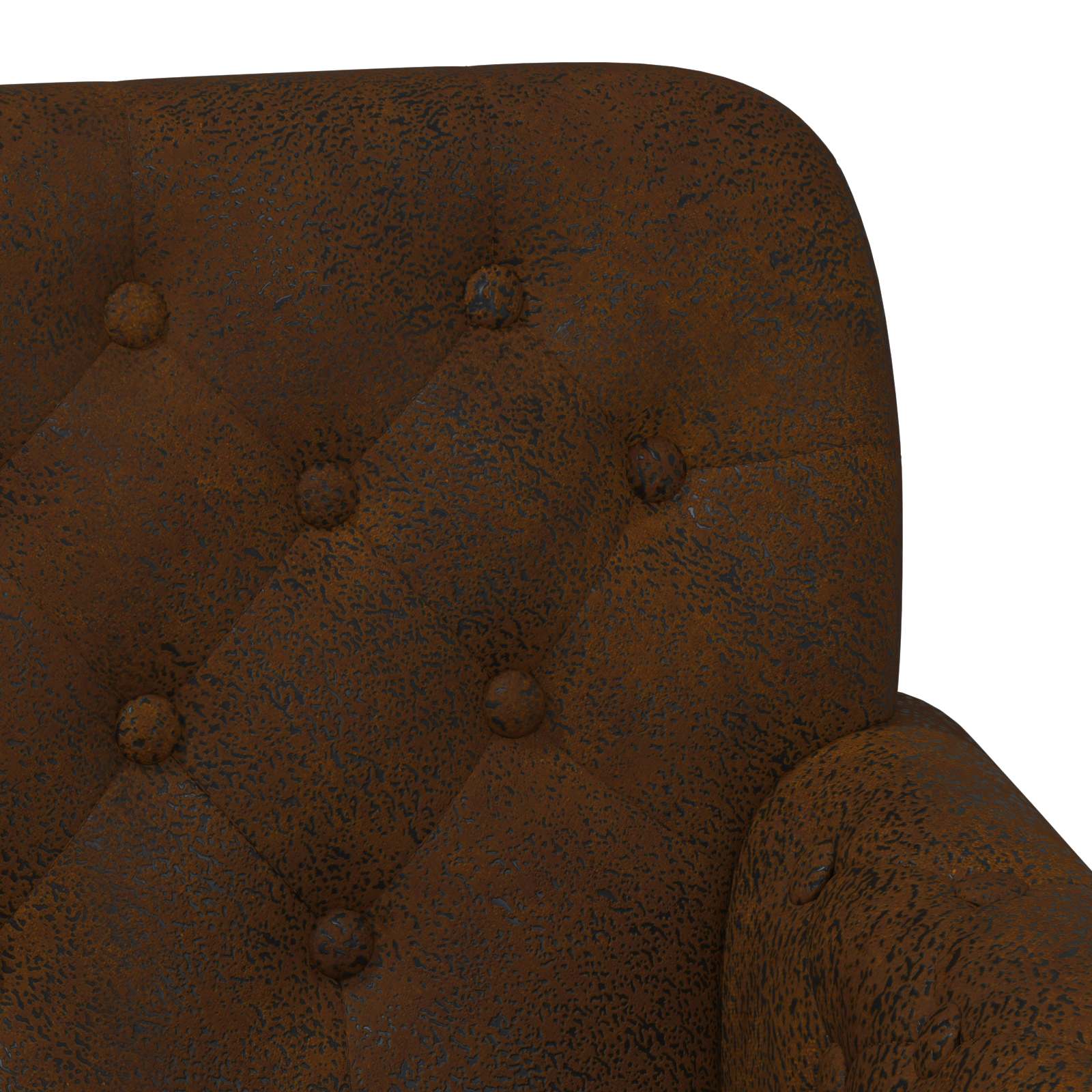 vidaXL Sofa dwuosobowa z guzikowym pikowaniem brązowy 120 x 65 x 78 cm