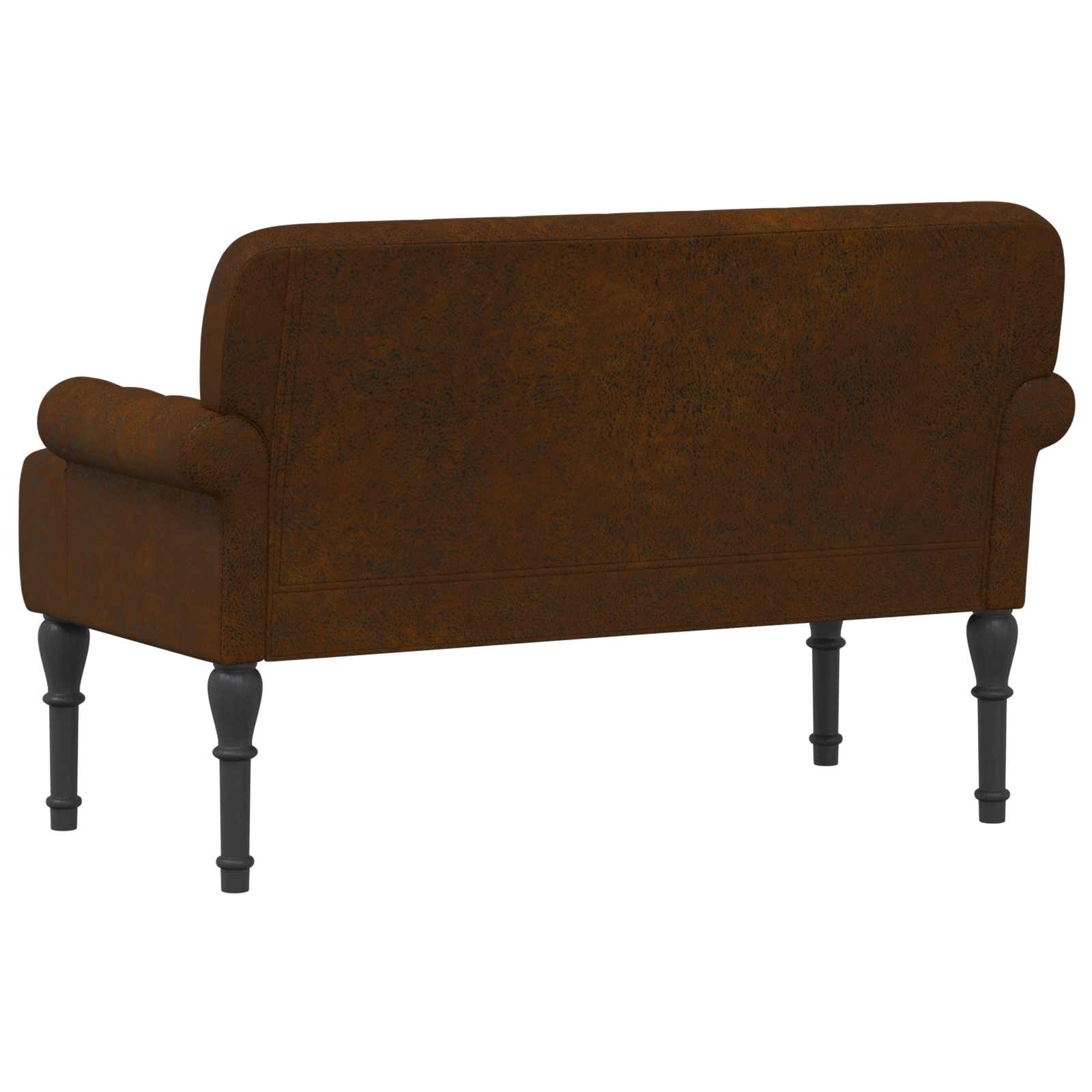 vidaXL Sofa dwuosobowa z guzikowym pikowaniem brązowy 120 x 65 x 78 cm