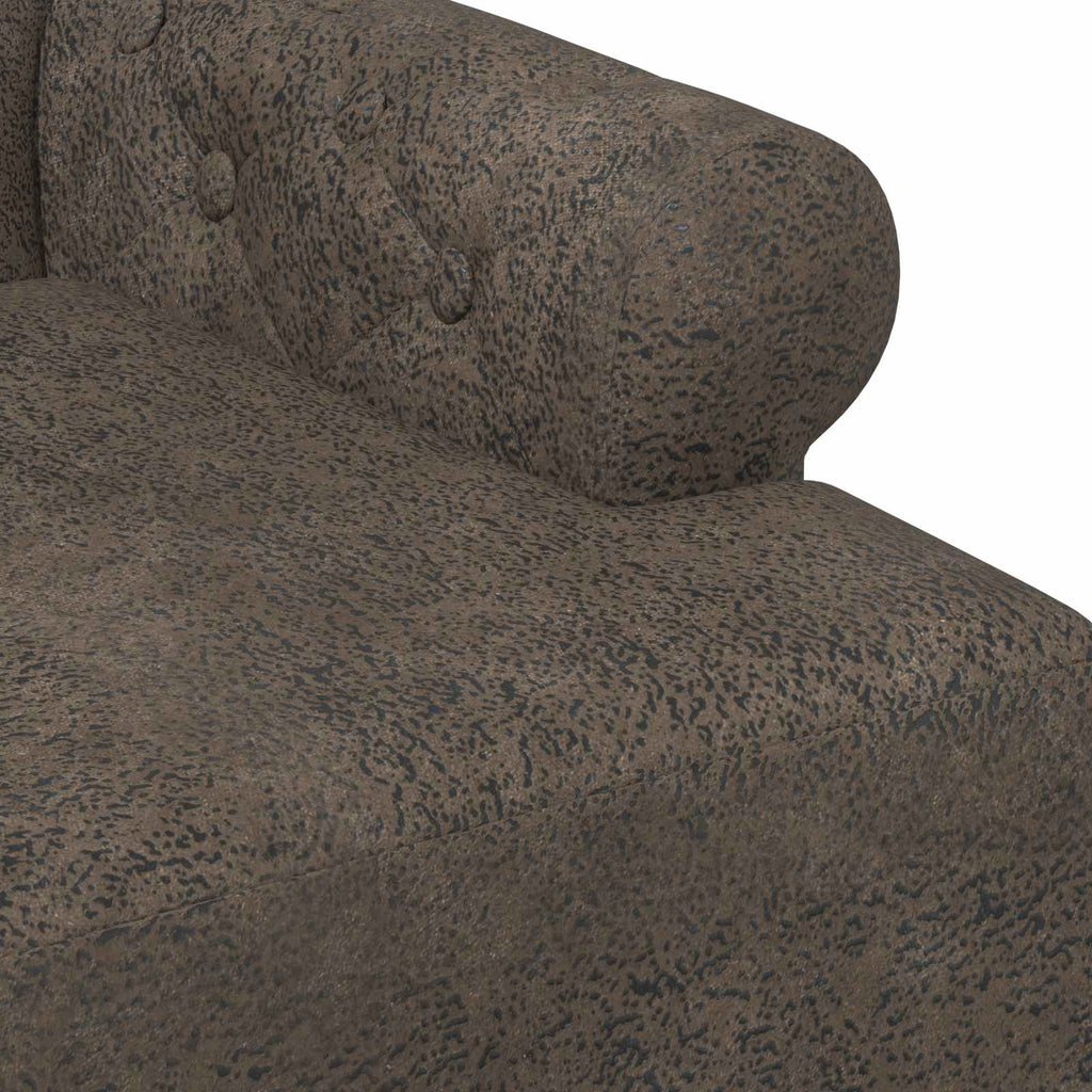 vidaXL Sofa dwuosobowa z guzikowym pikowaniem ciemnoszary