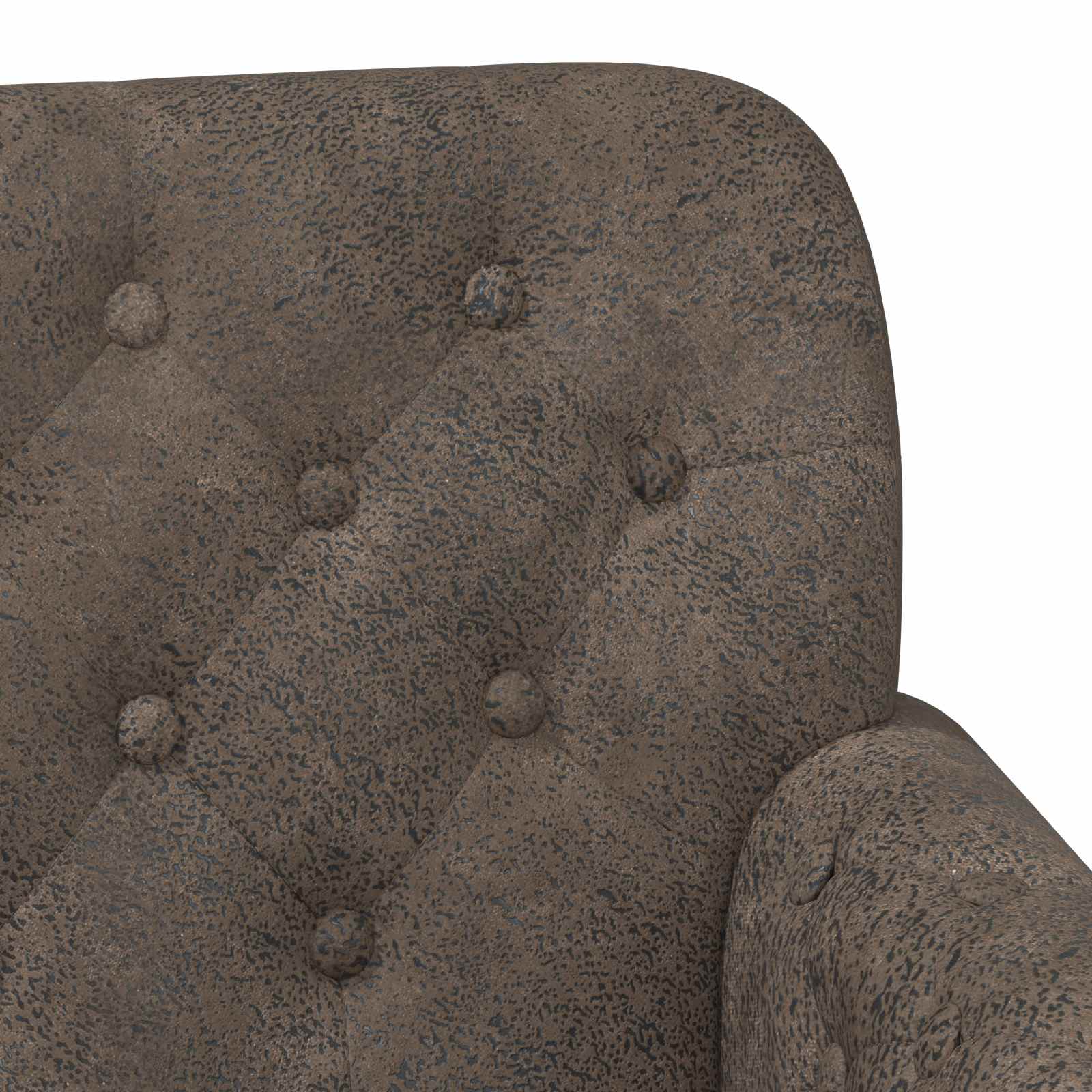 vidaXL Sofa dwuosobowa z guzikowym pikowaniem ciemnoszary