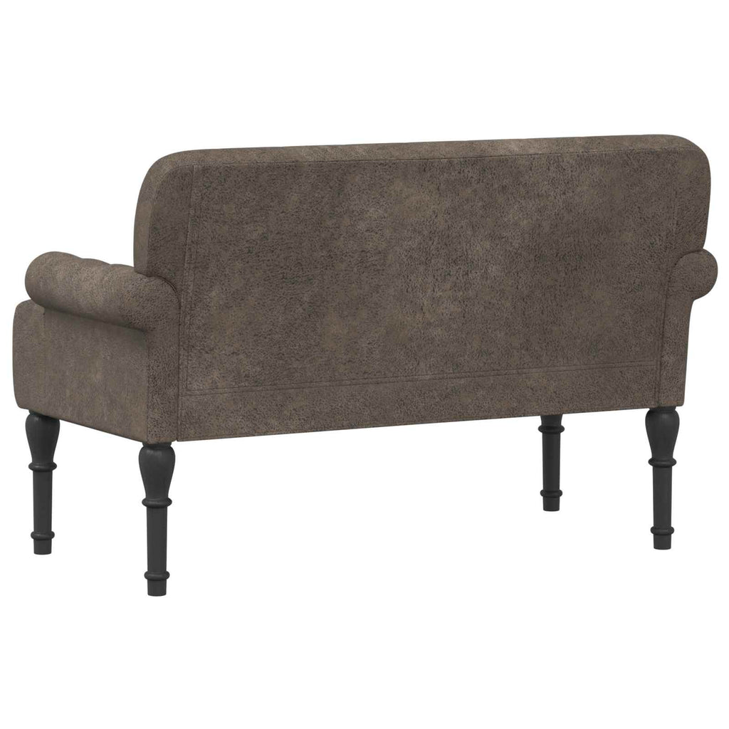 vidaXL Sofa dwuosobowa z guzikowym pikowaniem ciemnoszary
