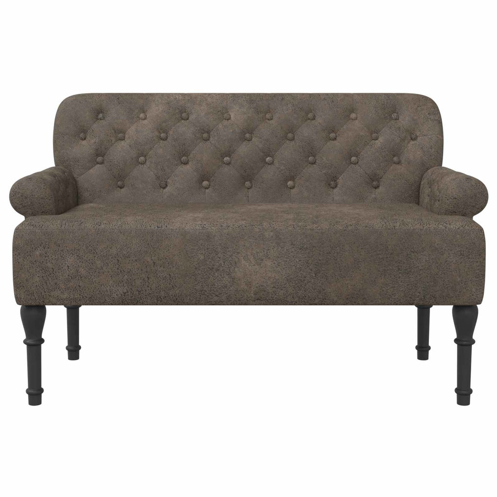 vidaXL Sofa dwuosobowa z guzikowym pikowaniem ciemnoszary