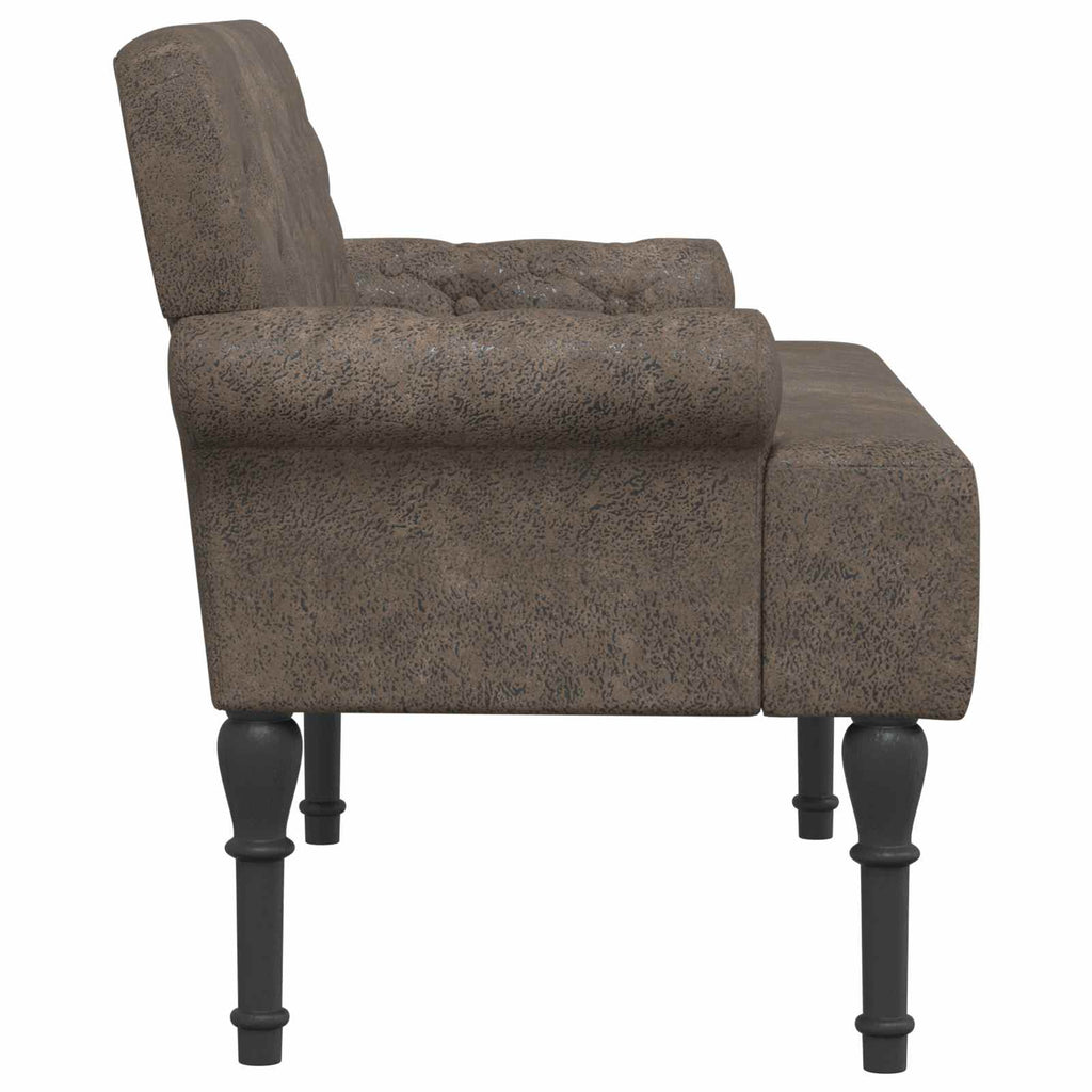 vidaXL Sofa dwuosobowa z guzikowym pikowaniem ciemnoszary