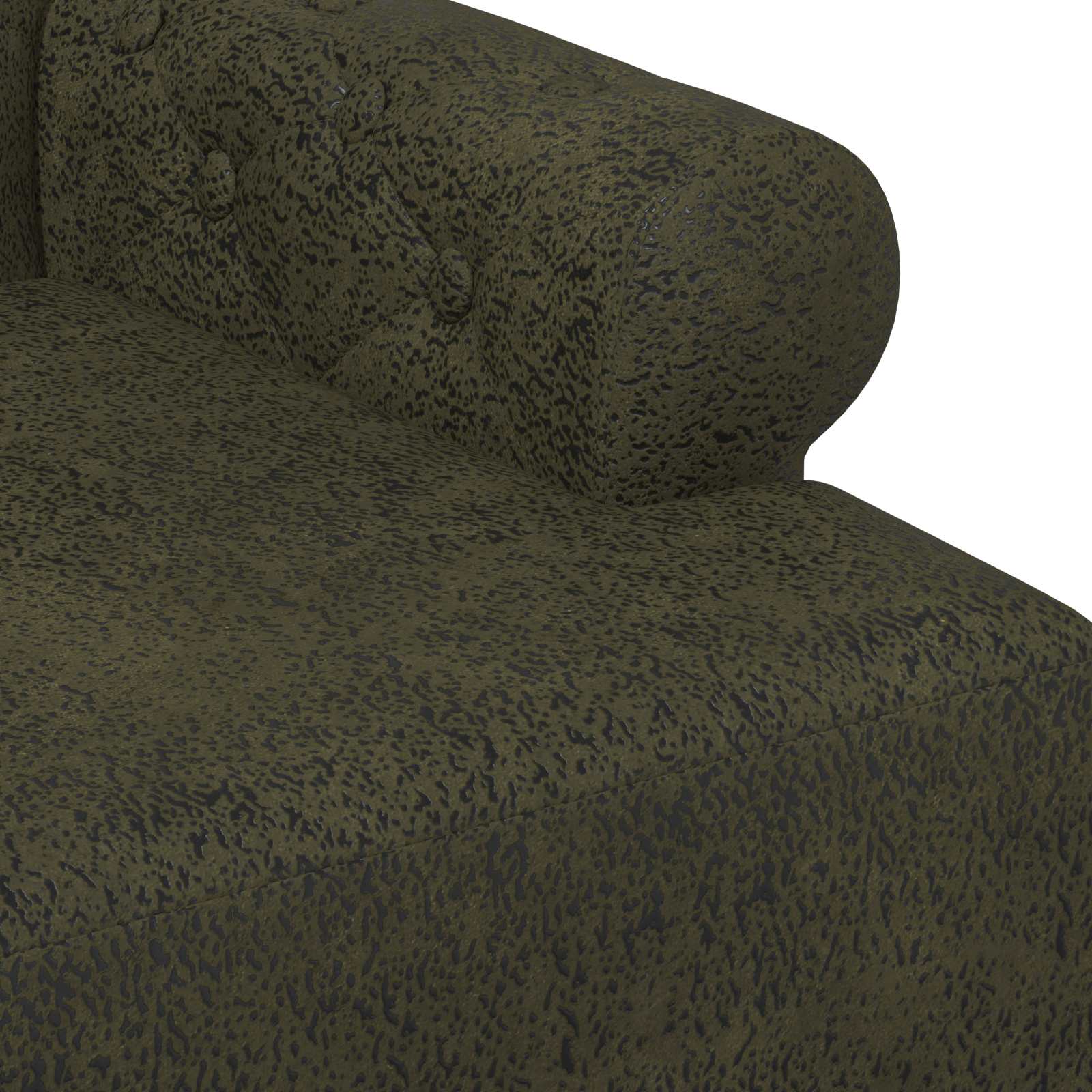 vidaXL Sofa dwuosobowa z guzikowym pikowaniem Zielony wojskowy