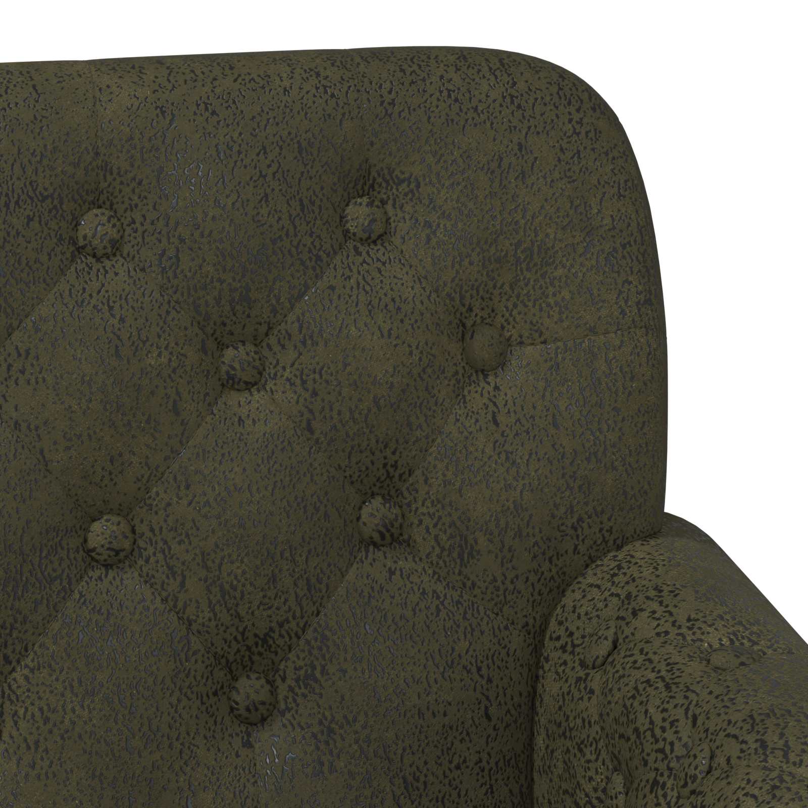 vidaXL Sofa dwuosobowa z guzikowym pikowaniem Zielony wojskowy