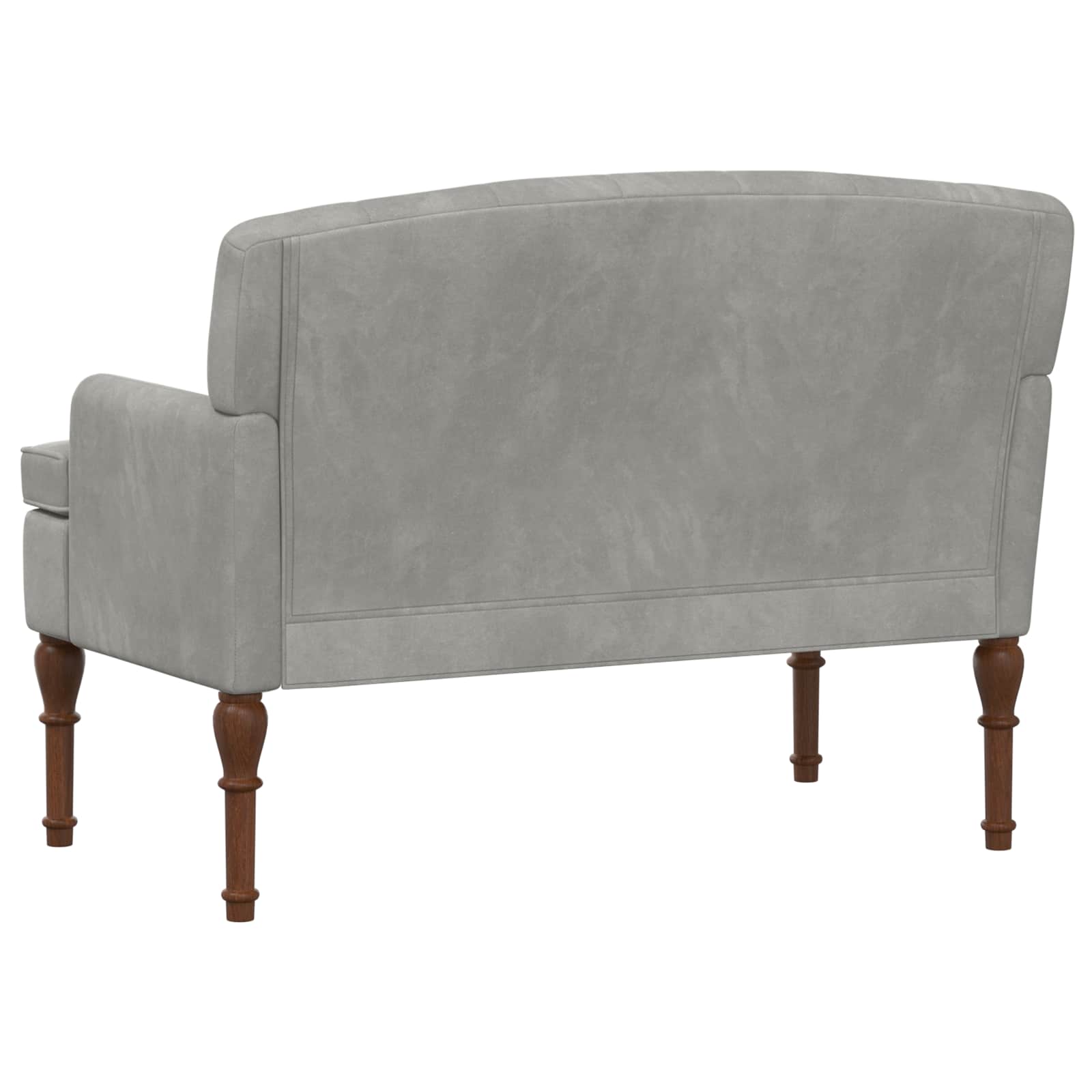 vidaXL Sofa dwuosobowa z guzikowym pikowaniem jasnoszary Welur