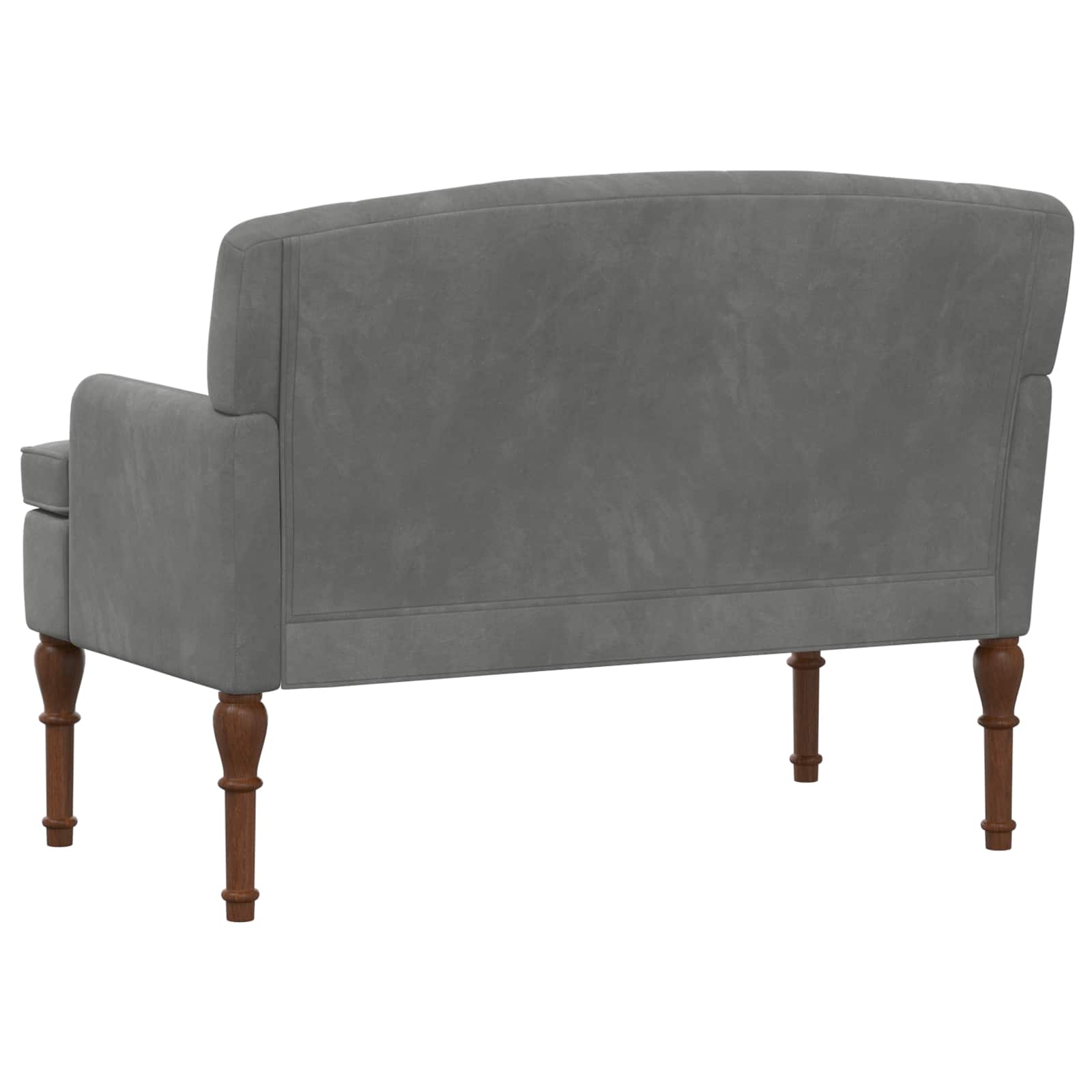 vidaXL Sofa dwuosobowa z guzikowym pikowaniem ciemnoszary Welur