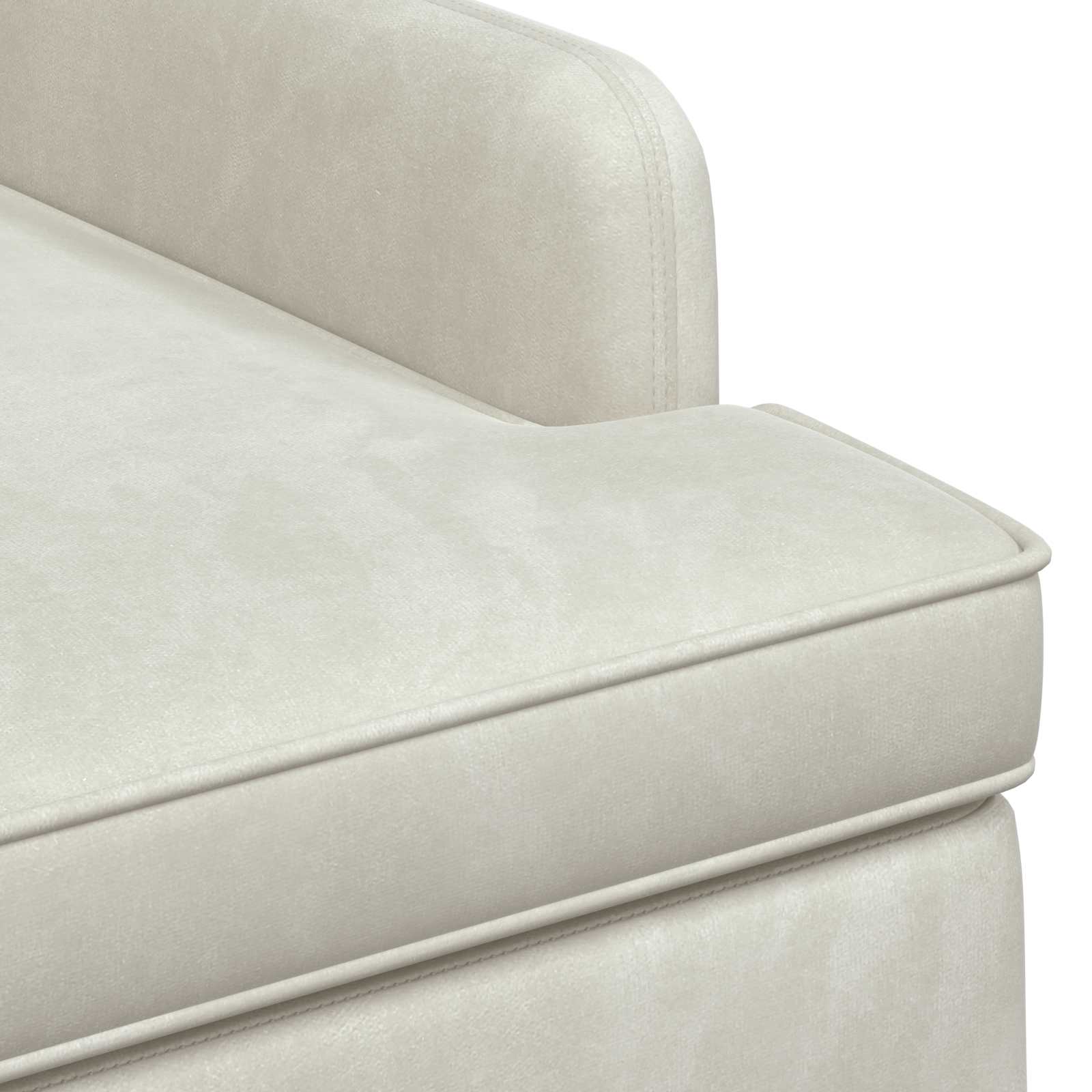vidaXL Sofa dwuosobowa z guzikowym pikowaniem kremowy 111 x 65 x 79 cm