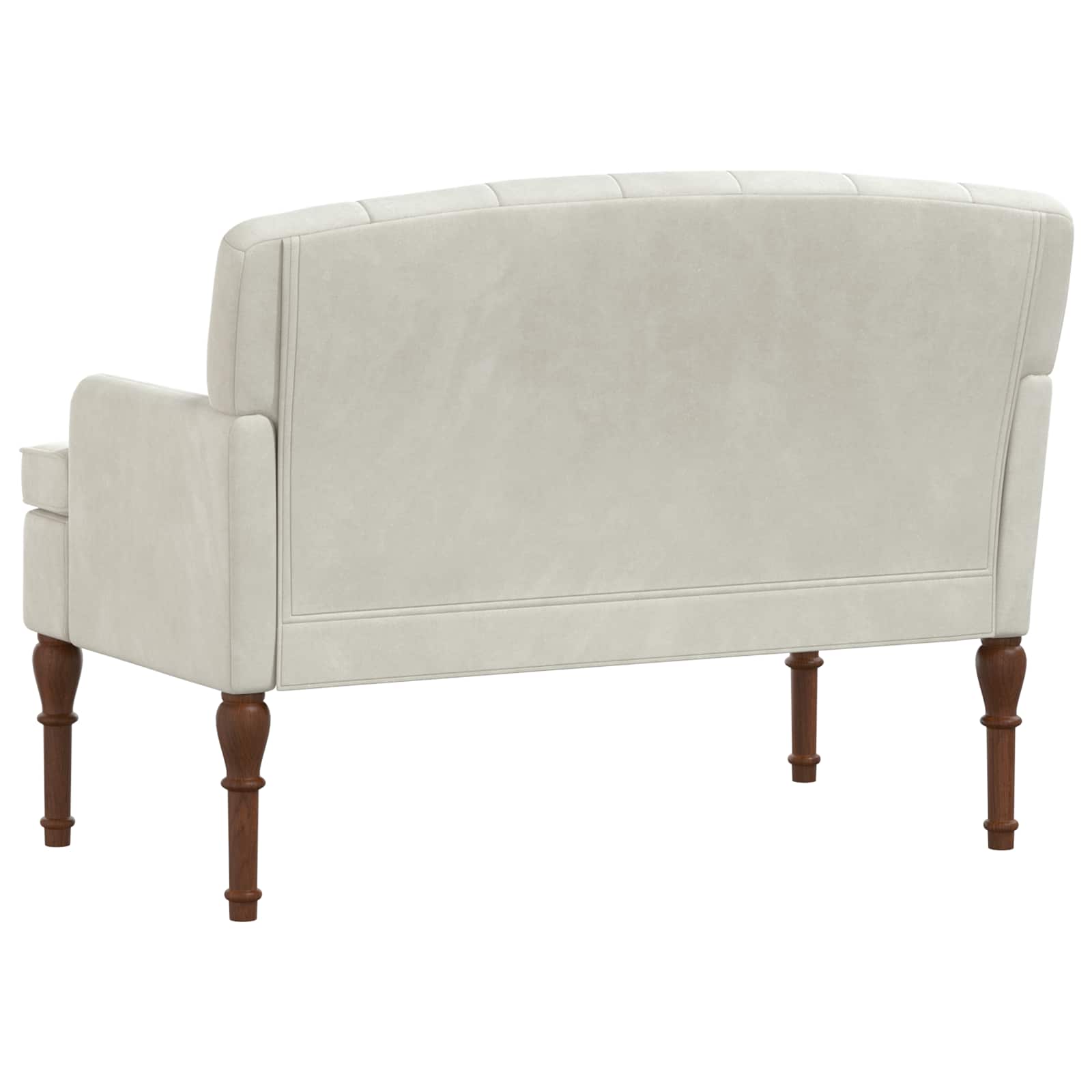 vidaXL Sofa dwuosobowa z guzikowym pikowaniem kremowy 111 x 65 x 79 cm