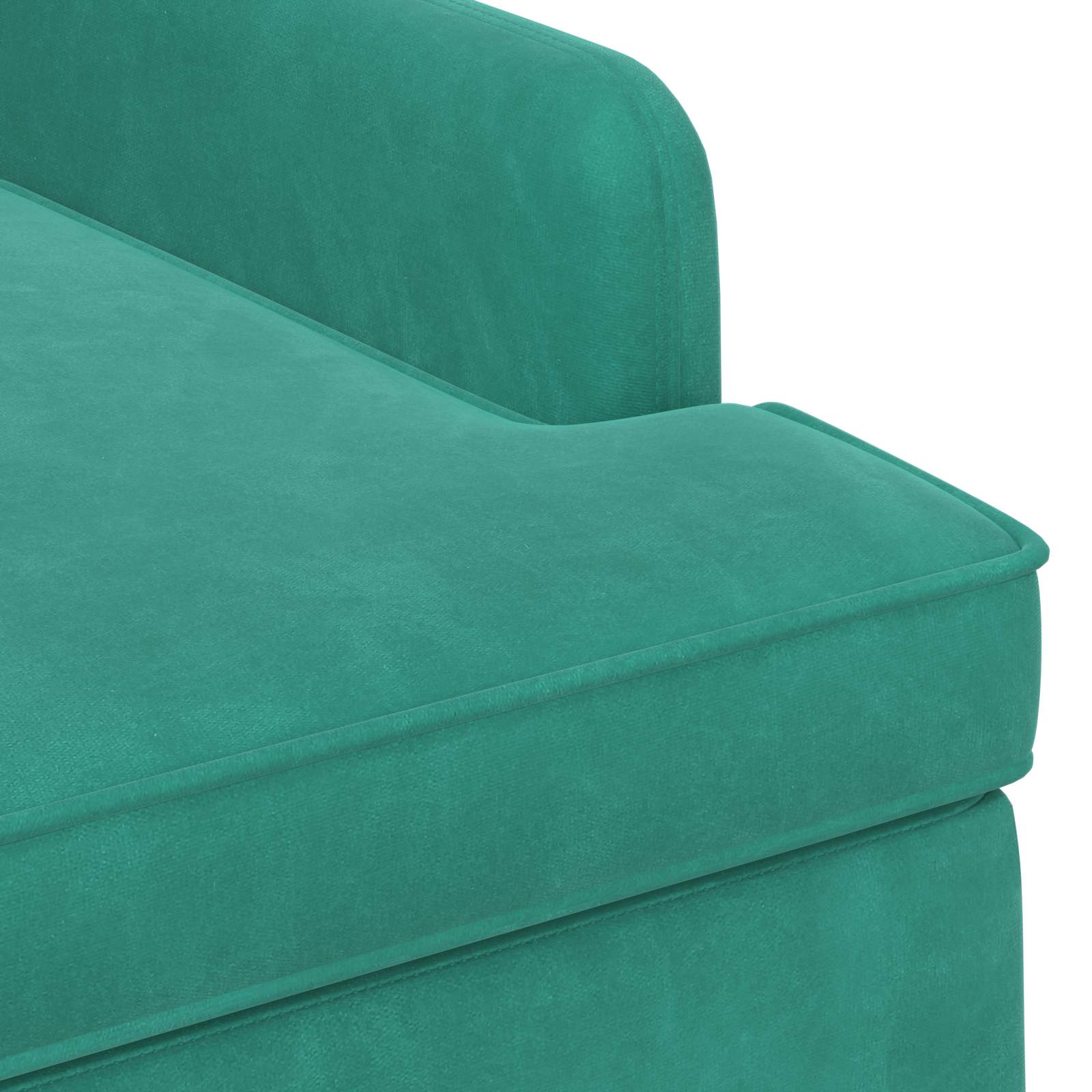 vidaXL Sofa dwuosobowa z guzikowym pikowaniem Turkusowy Welur