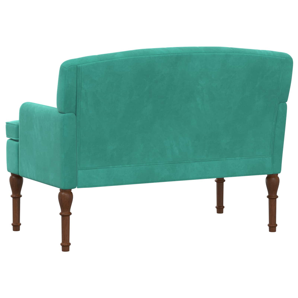 vidaXL Sofa dwuosobowa z guzikowym pikowaniem Turkusowy Welur