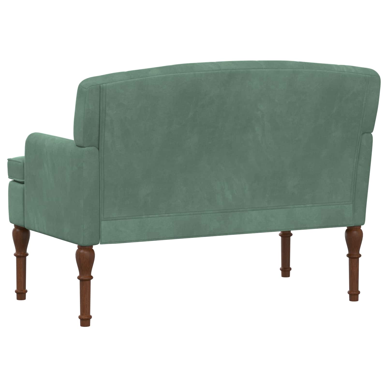 vidaXL Sofa dwuosobowa z guzikowym pikowaniem Zielony morski Welur
