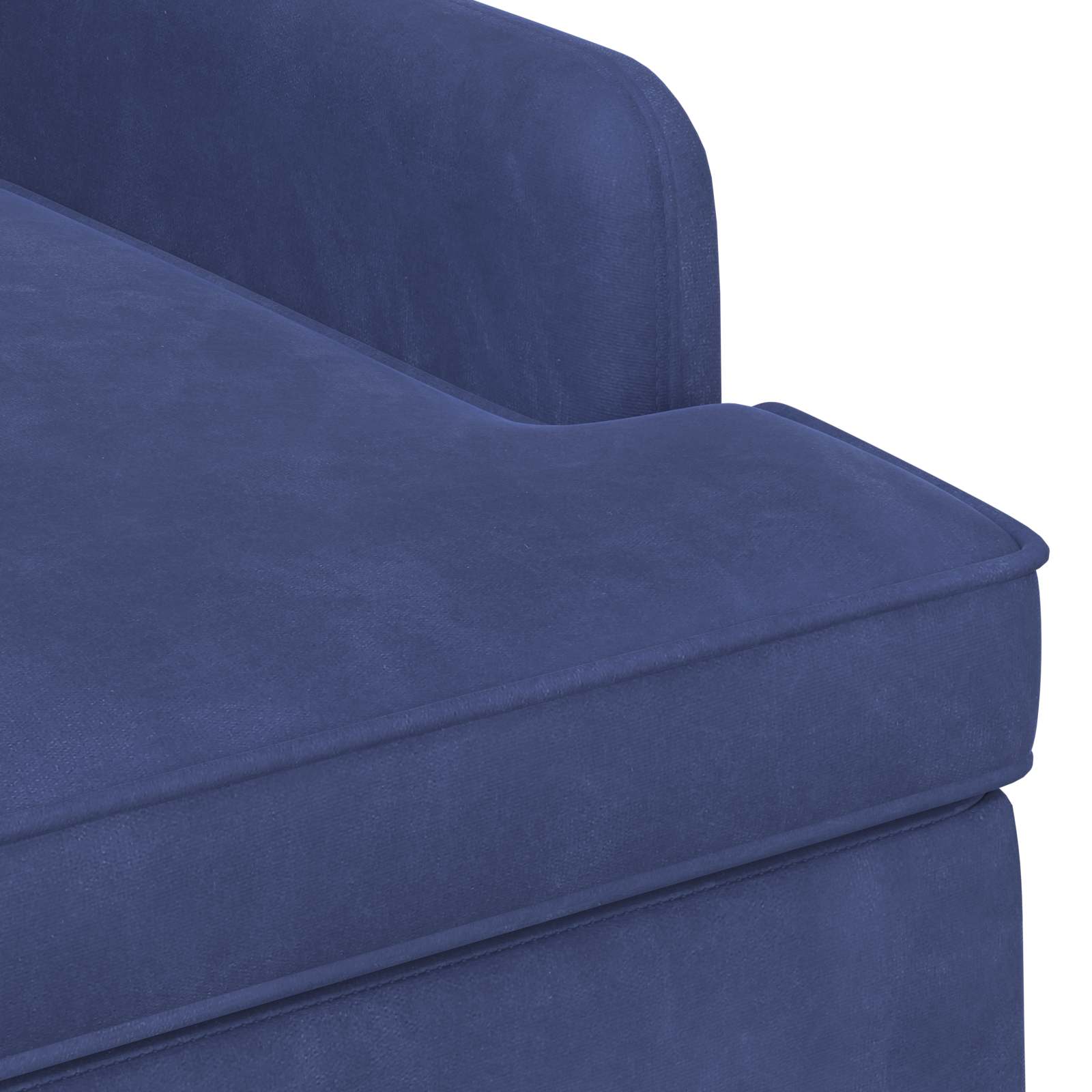vidaXL Sofa dwuosobowa z guzikowym pikowaniem Niebieski policyjny