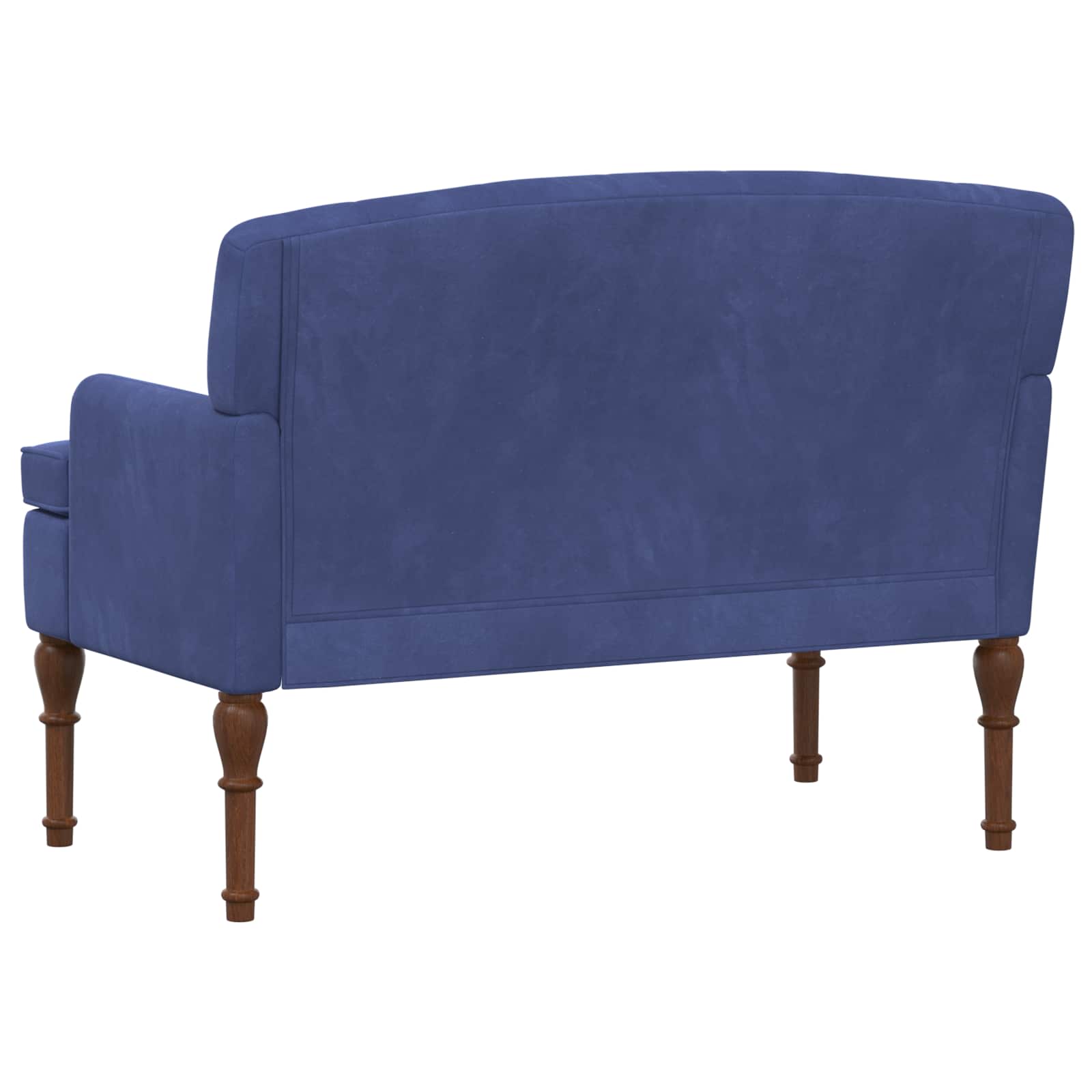 vidaXL Sofa dwuosobowa z guzikowym pikowaniem Niebieski policyjny