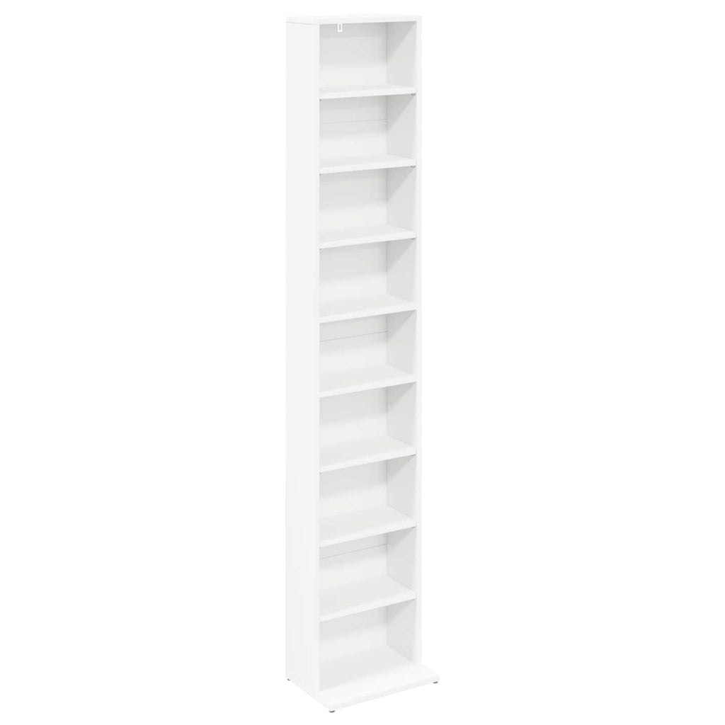 vidaXL Kabinet na płyty CD 2 szt. Biały 33 x 23,5 x 175 cm