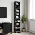 vidaXL Kabinet na płyty CD Czarny dąb 33 x 23,5 x 175 cm