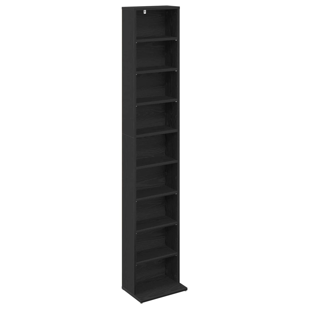 vidaXL Kabinet na płyty CD 2 szt. Czarny dąb 33 x 23,5 x 175 cm