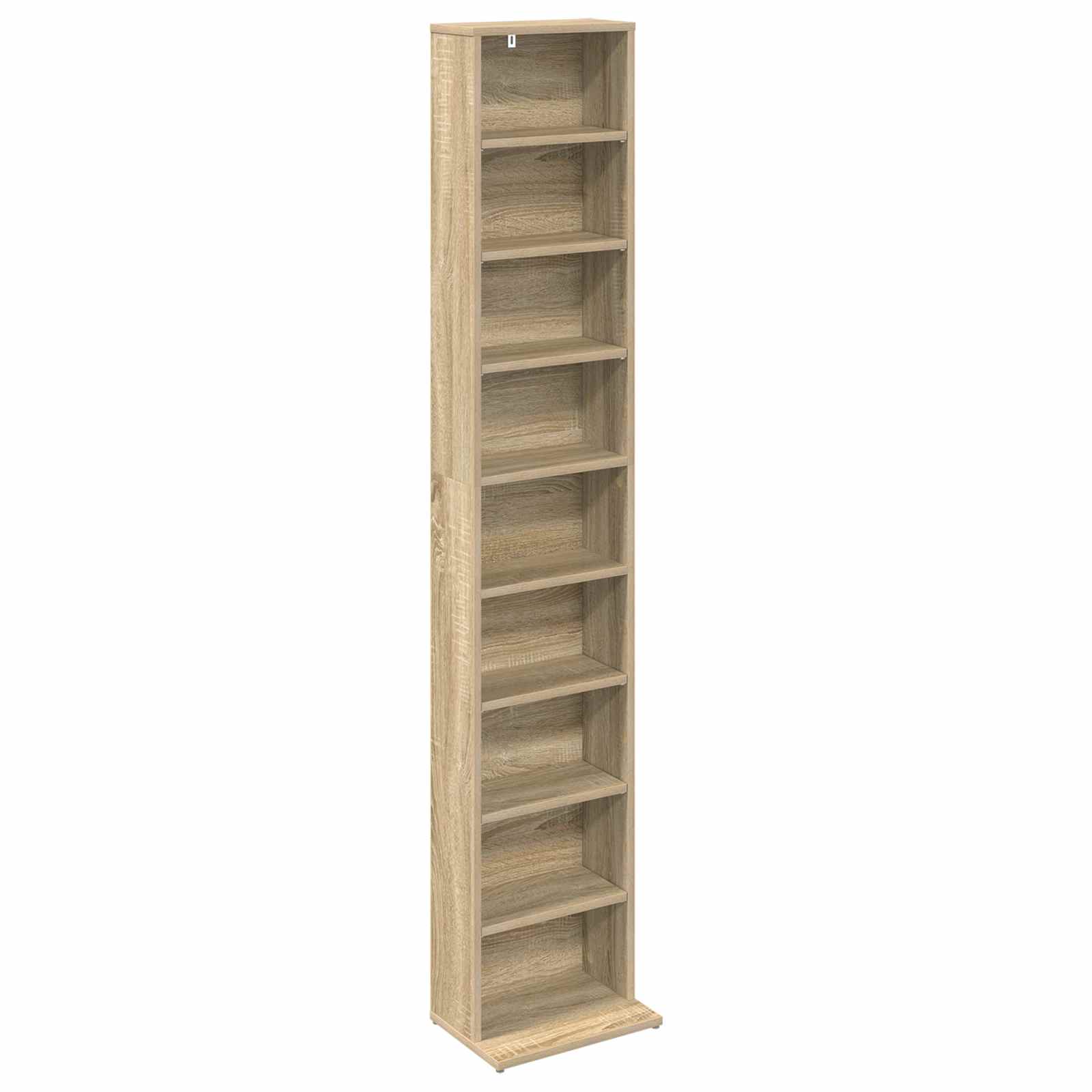 vidaXL Kabinet na płyty CD dąb Sonoma 33 x 23,5 x 175 cm