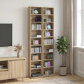 vidaXL Kabinet na płyty CD 2 szt. dąb Sonoma 33 x 23,5 x 175 cm