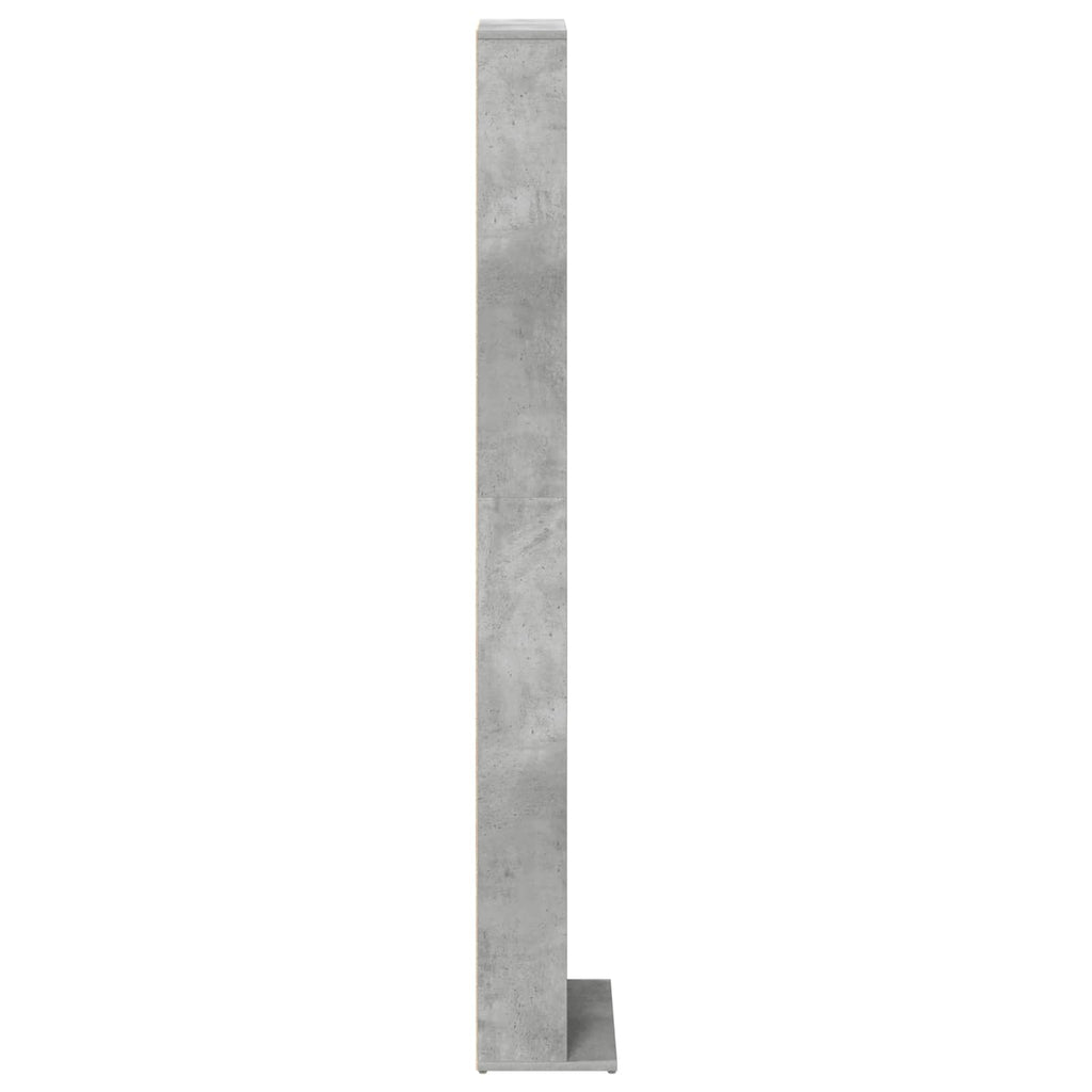 vidaXL Kabinet na płyty CD Betonowy szary 33 x 23,5 x 175 cm