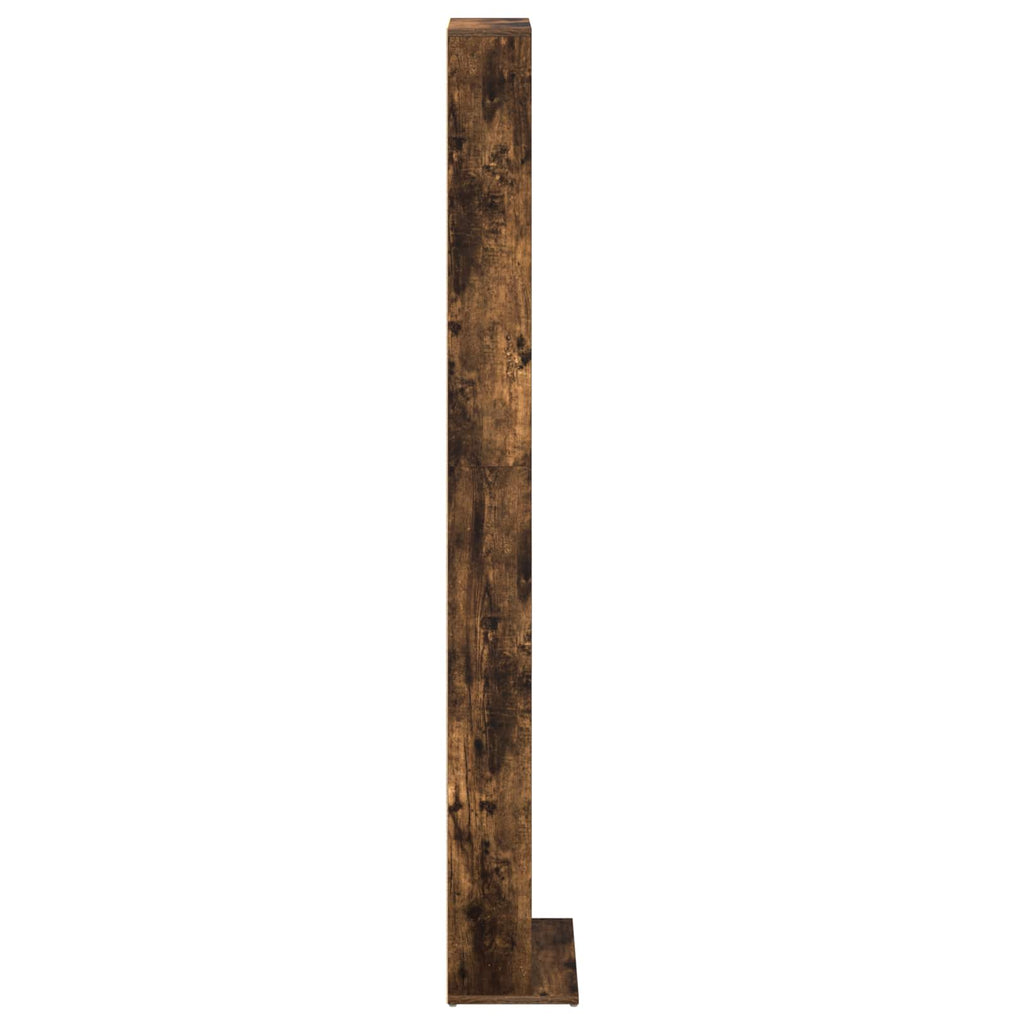 vidaXL Kabinet na płyty CD Dąb wędzony 33 x 23,5 x 175 cm