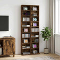 vidaXL Kabinet na płyty CD 2 szt. Dąb wędzony 33 x 23,5 x 175 cm