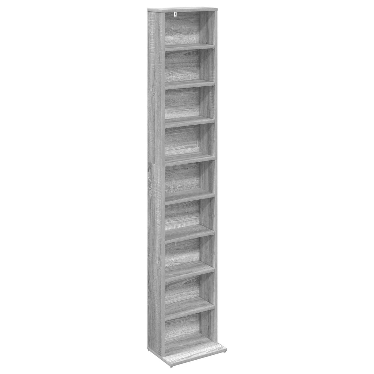 vidaXL Kabinet na płyty CD Szary Sonoma 33 x 23,5 x 175 cm