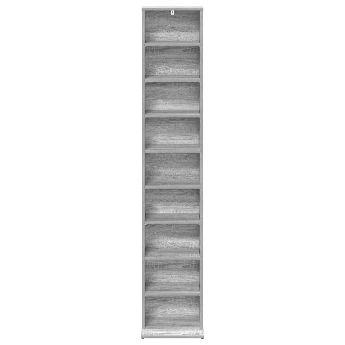 vidaXL Kabinet na płyty CD Szary Sonoma 33 x 23,5 x 175 cm