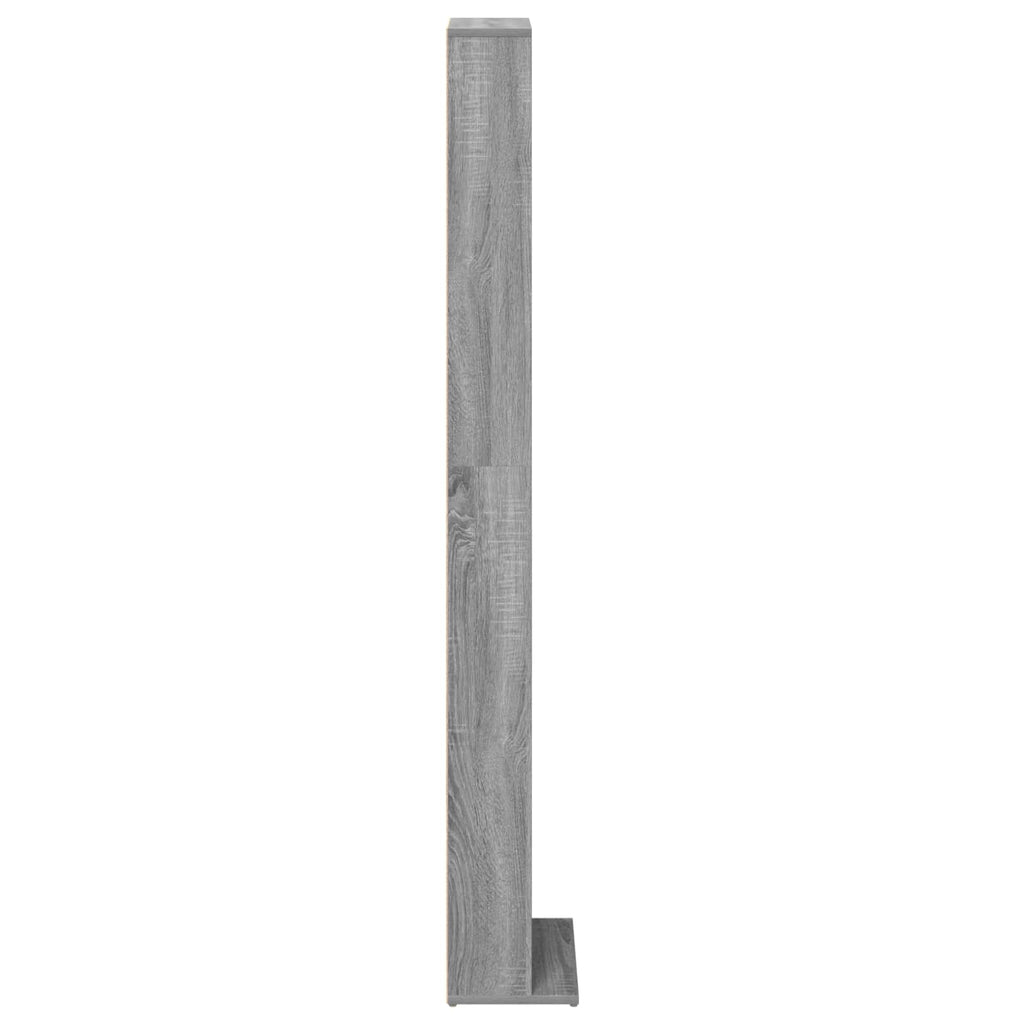 vidaXL Kabinet na płyty CD Szary Sonoma 33 x 23,5 x 175 cm