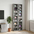 vidaXL Kabinet na płyty CD 2 szt. Szary Sonoma 33 x 23,5 x 175 cm