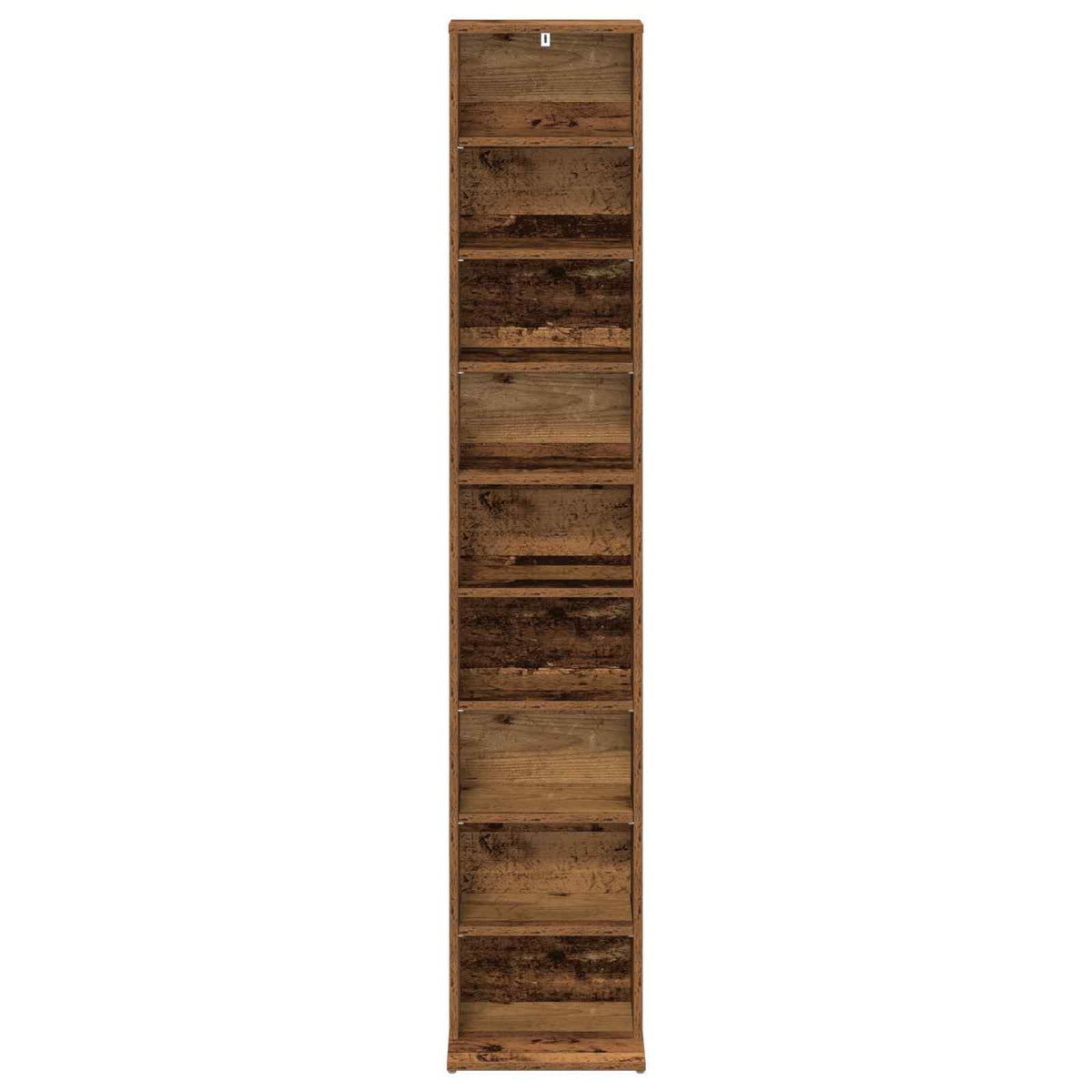 vidaXL Kabinet na płyty CD Stare drewno 33 x 23,5 x 175 cm