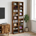 vidaXL Kabinet na płyty CD 2 szt. Stare drewno 33 x 23,5 x 175 cm