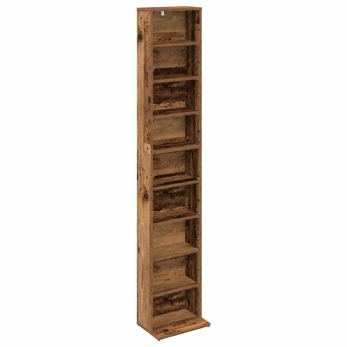 vidaXL Kabinet na płyty CD 2 szt. Stare drewno 33 x 23,5 x 175 cm