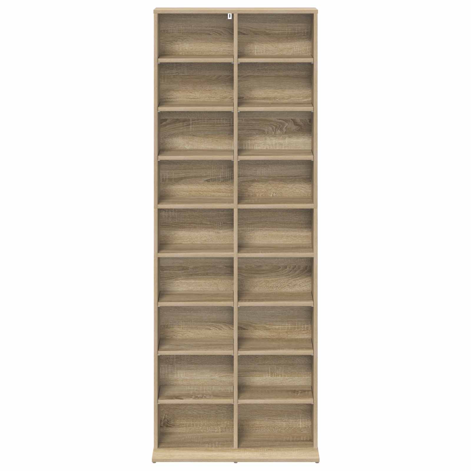 vidaXL Kabinet na płyty CD dąb Sonoma 65 x 23,5 x 175 cm