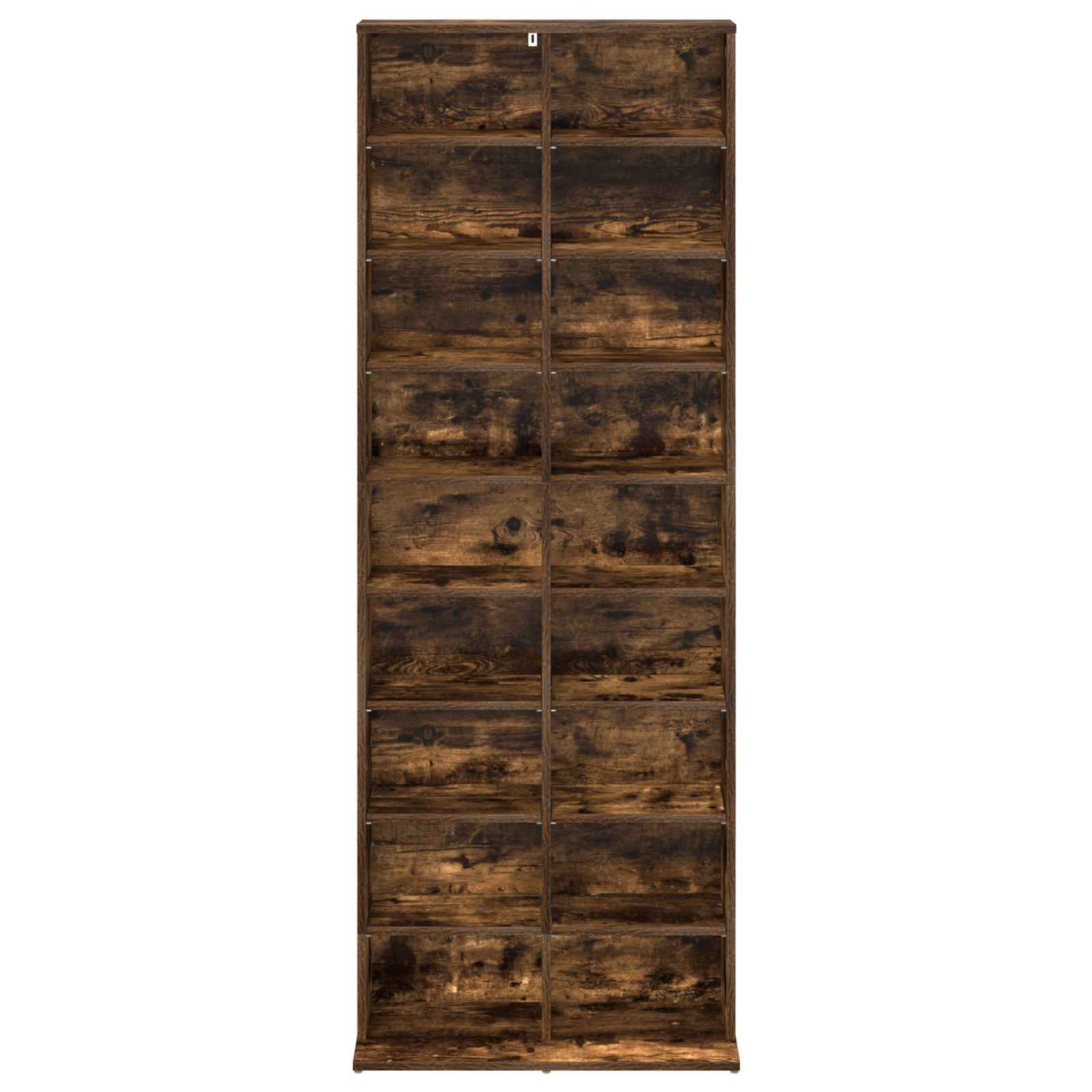 vidaXL Kabinet na płyty CD Dąb wędzony 65 x 23,5 x 175 cm