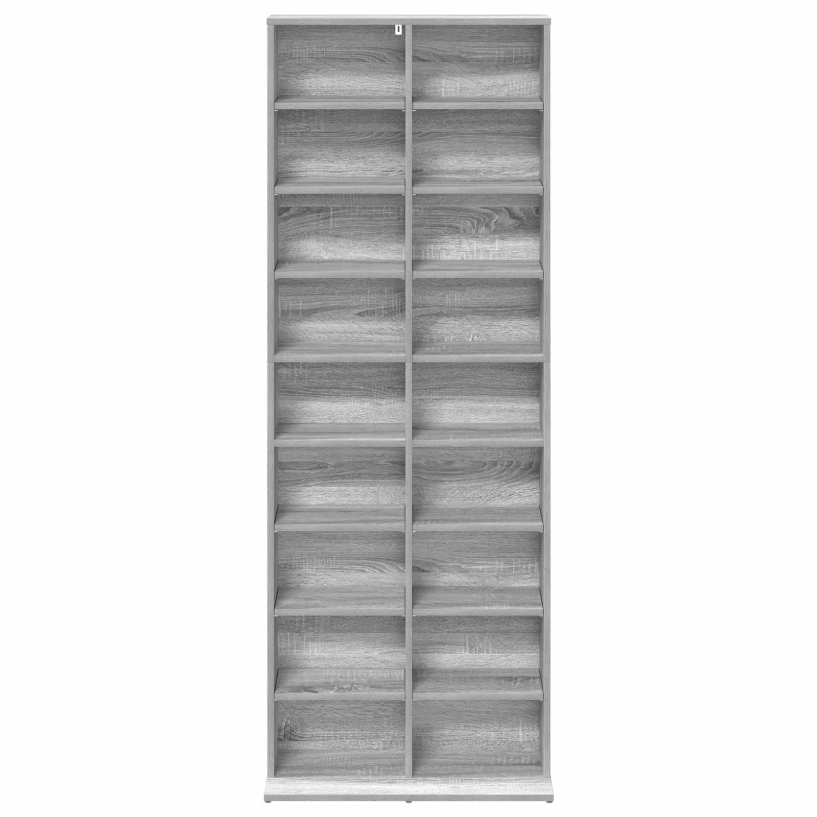 vidaXL Kabinet na płyty CD Szary Sonoma 65 x 23,5 x 175 cm