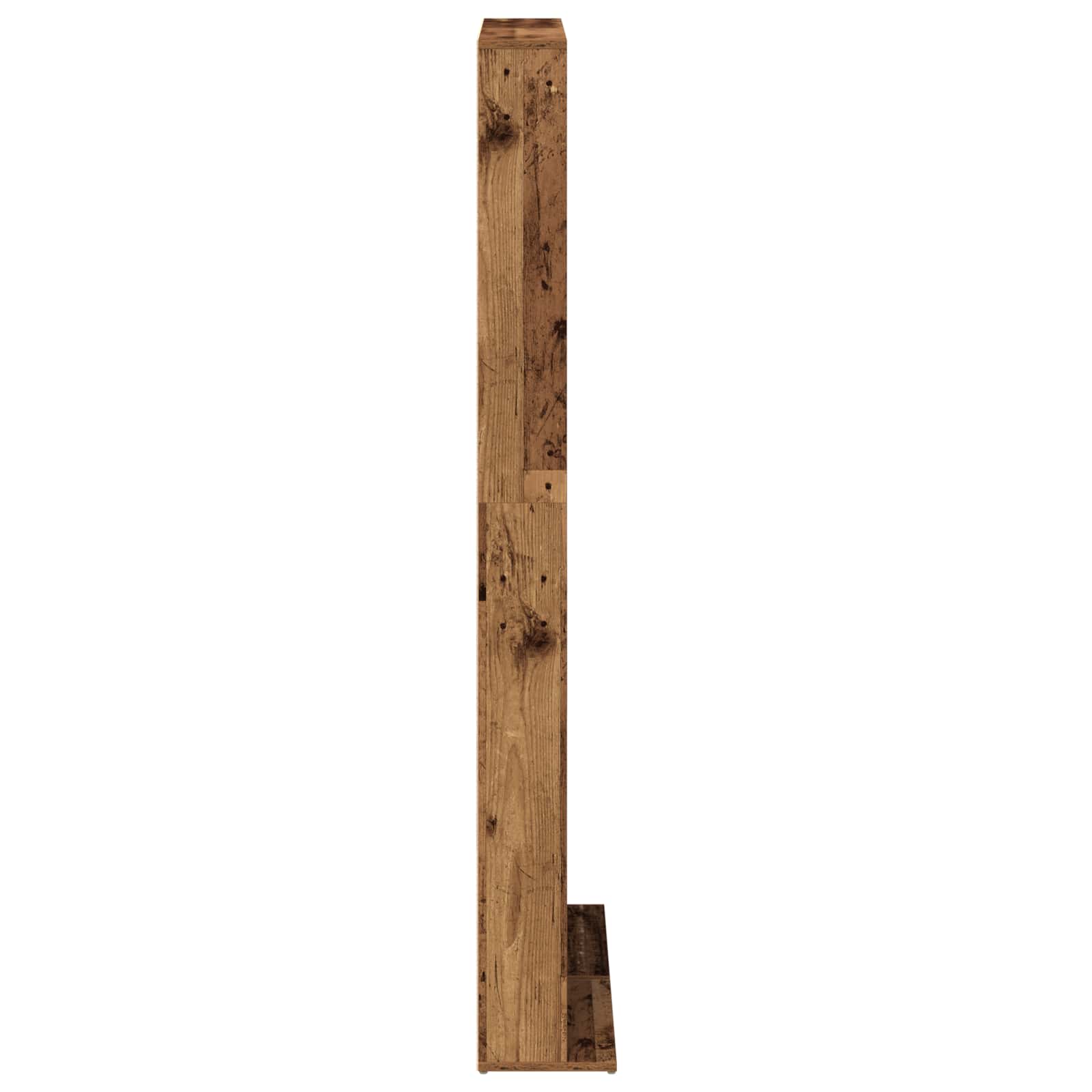 vidaXL Kabinet na płyty CD Stare drewno 65 x 23,5 x 175 cm