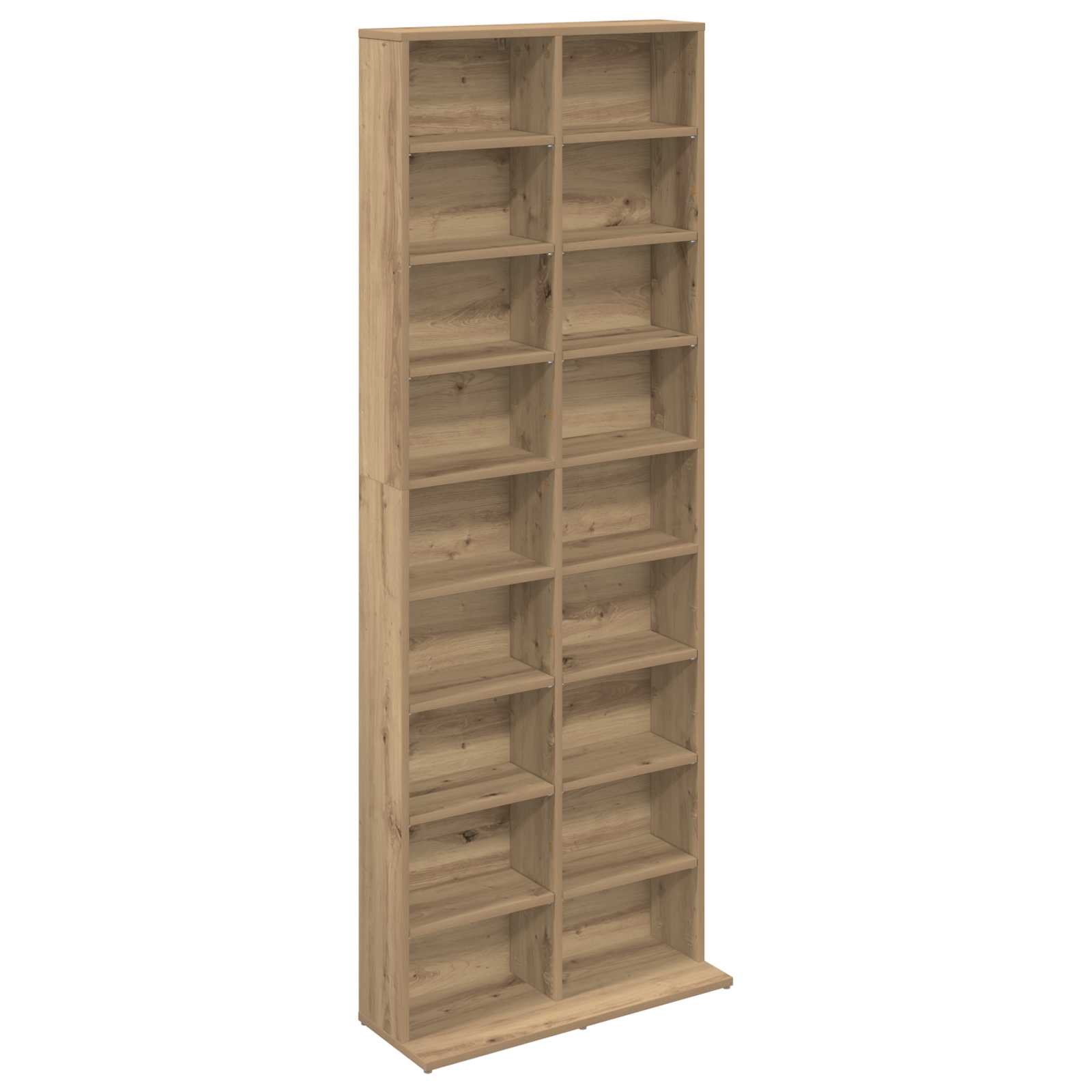 vidaXL Kabinet na płyty CD Dąb artisan 65 x 23,5 x 175 cm