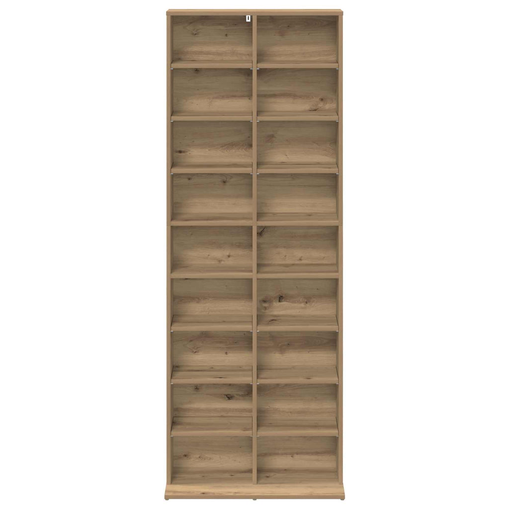 vidaXL Kabinet na płyty CD Dąb artisan 65 x 23,5 x 175 cm