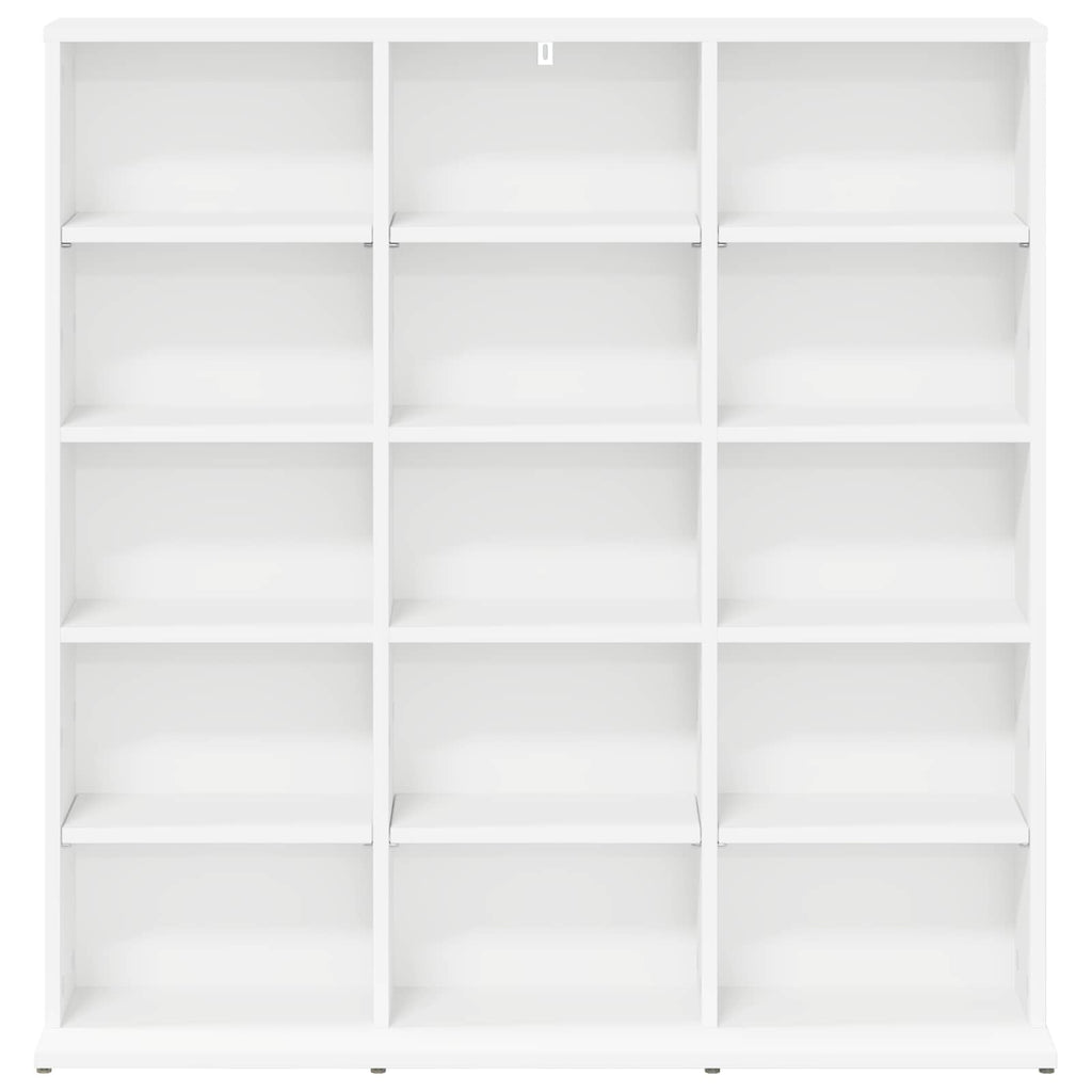 vidaXL Kabinet na płyty CD Biały 96 x 23,5 x 97,5 cm