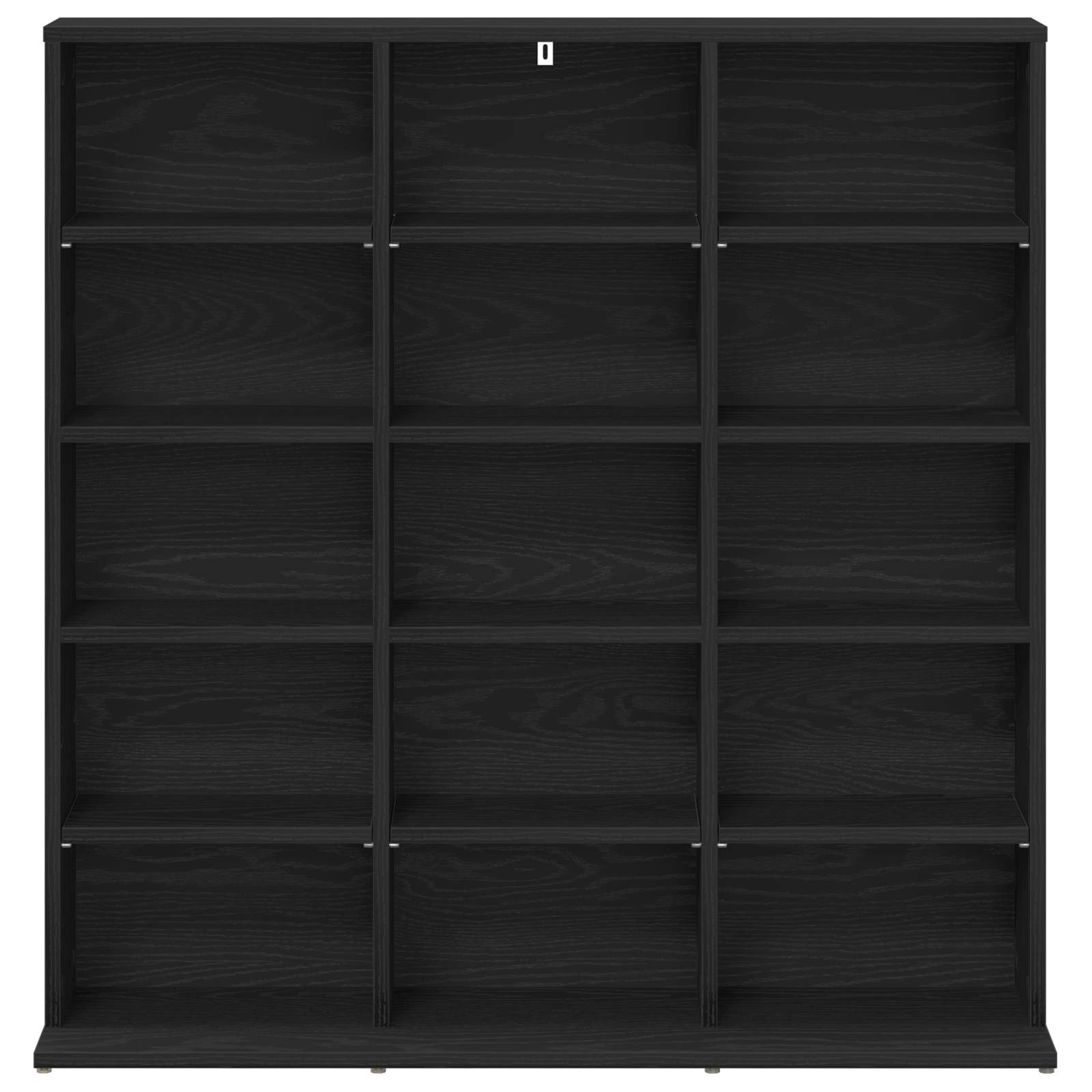 vidaXL Kabinet na płyty CD Czarny dąb 96 x 23,5 x 97,5 cm